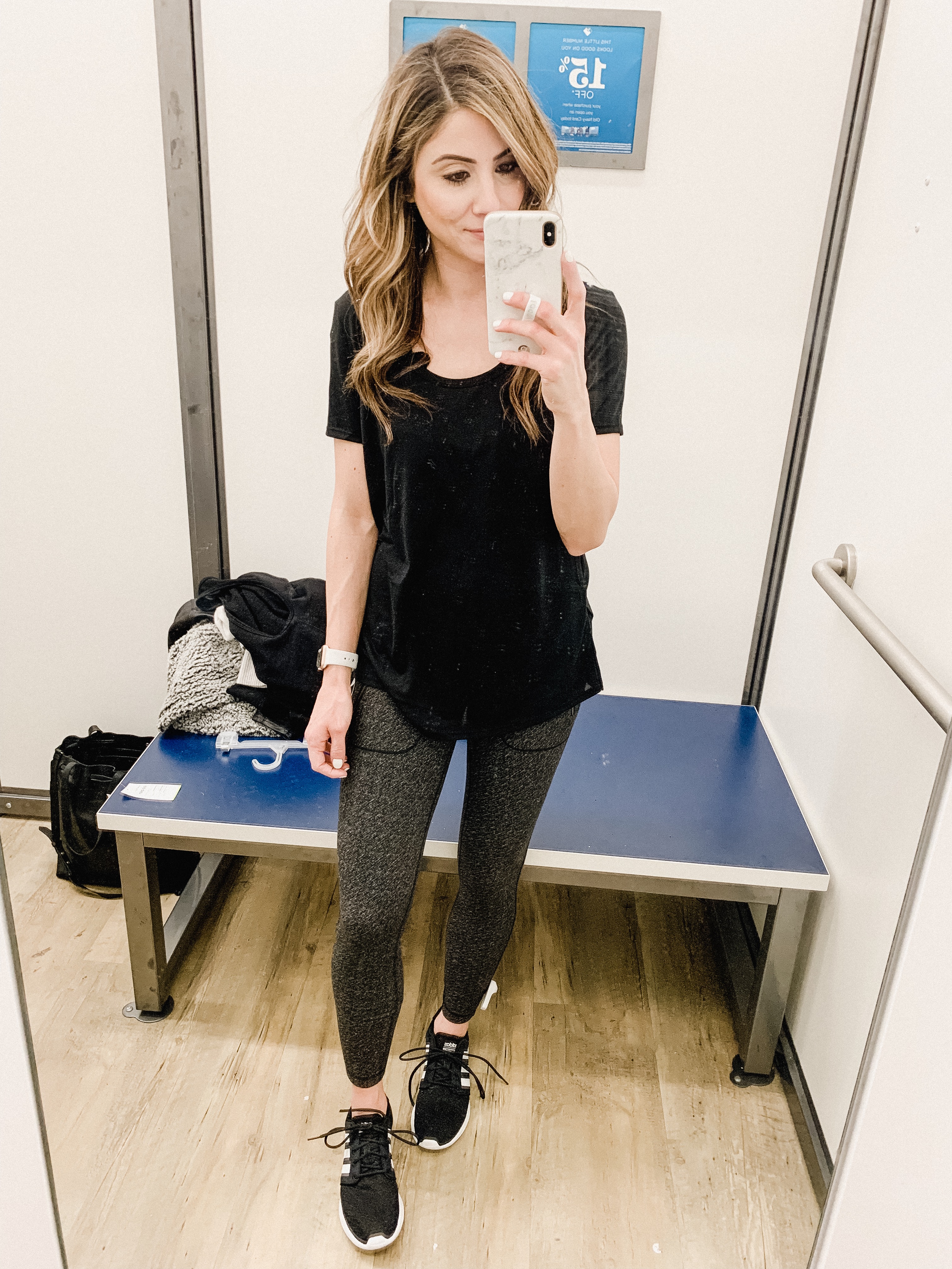Connecticut life and style blogger Lauren McBride shares and Old Navy try on featuring athletic wear and ways to transition to athleisure.
