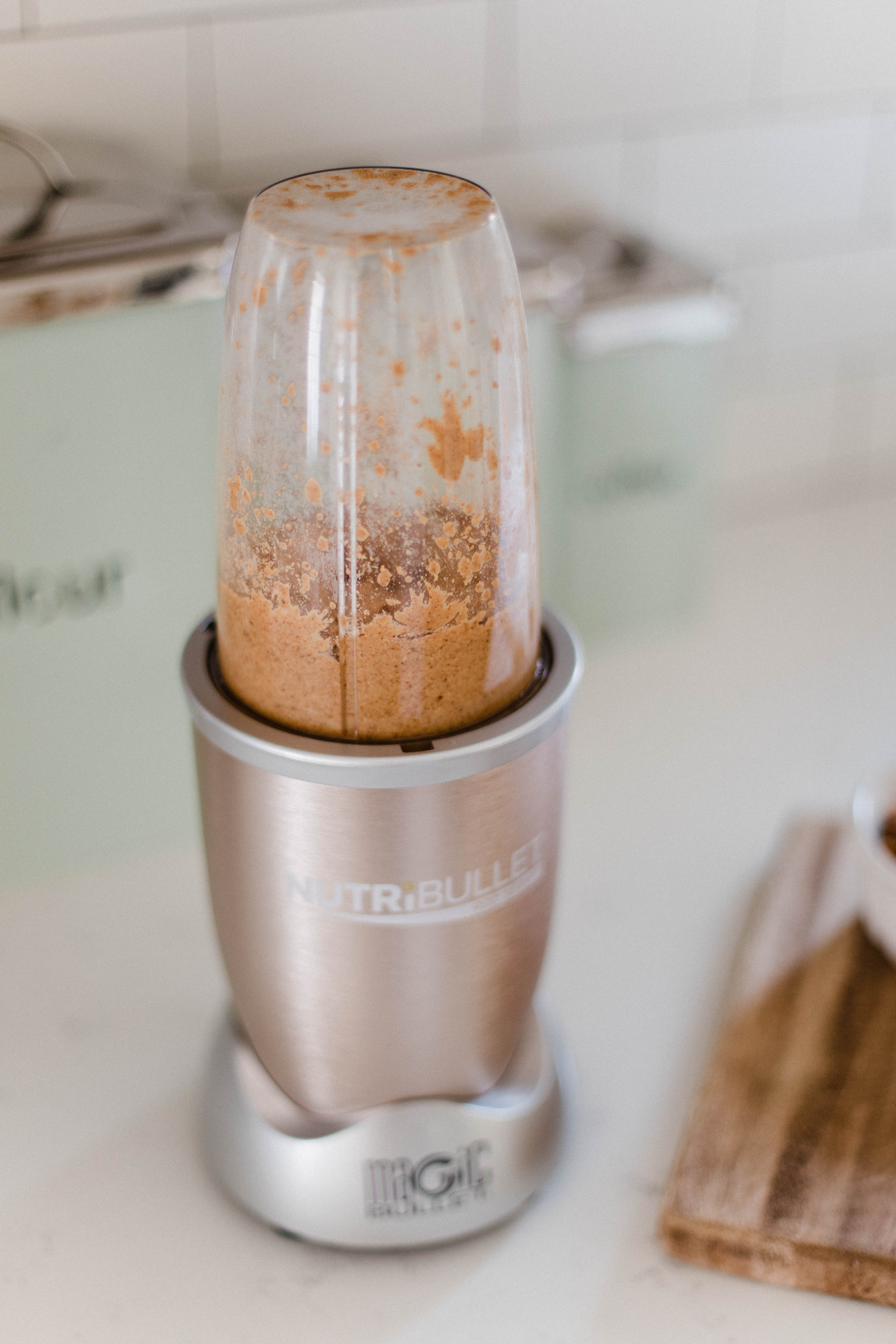 Connecticut life and style blogger Lauren McBride shares an Easy Homemade Almond Butter recipe using almonds and a NutriBullet.