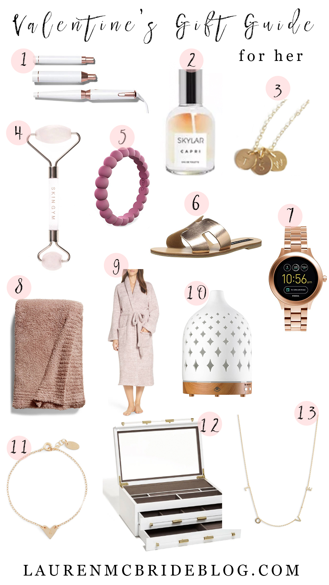 Connecticut life and style blogger Lauren McBride shares a Valentine's Day gift guide for her including a variety of items and price points.