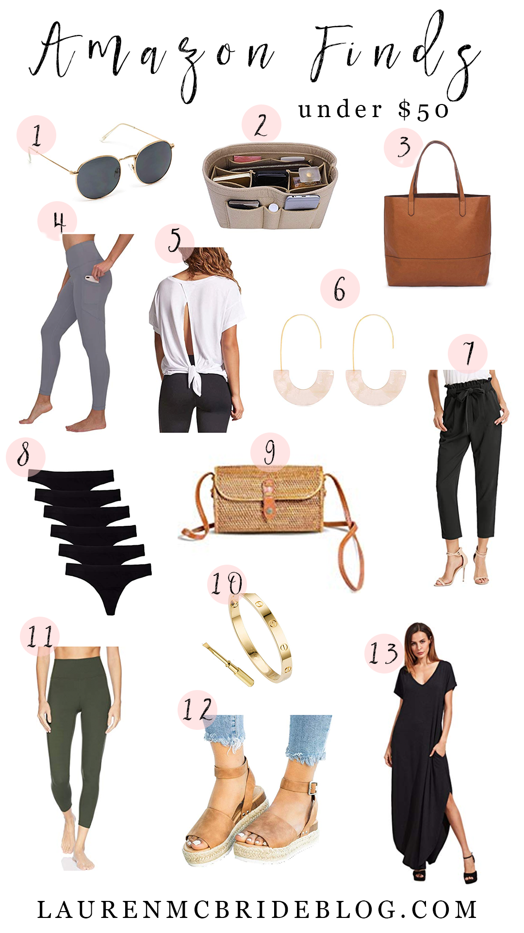 Connecticut life and style blogger Lauren McBride shares her March Amazon Finds under $50 featuring spring basics and designer dupes. 