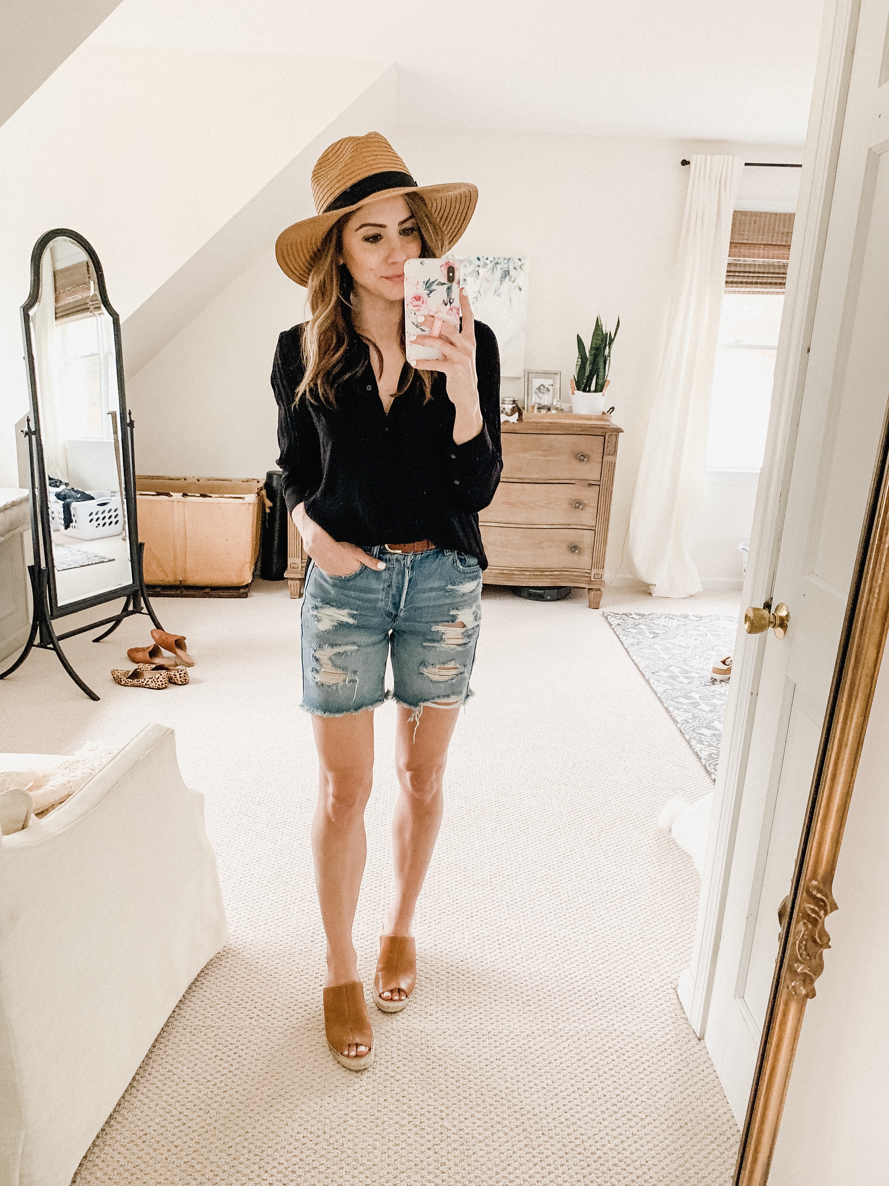 Connecticut life and style blogger Lauren McBride shares How to Style Bermuda Shorts including outfit ideas and styling tips.