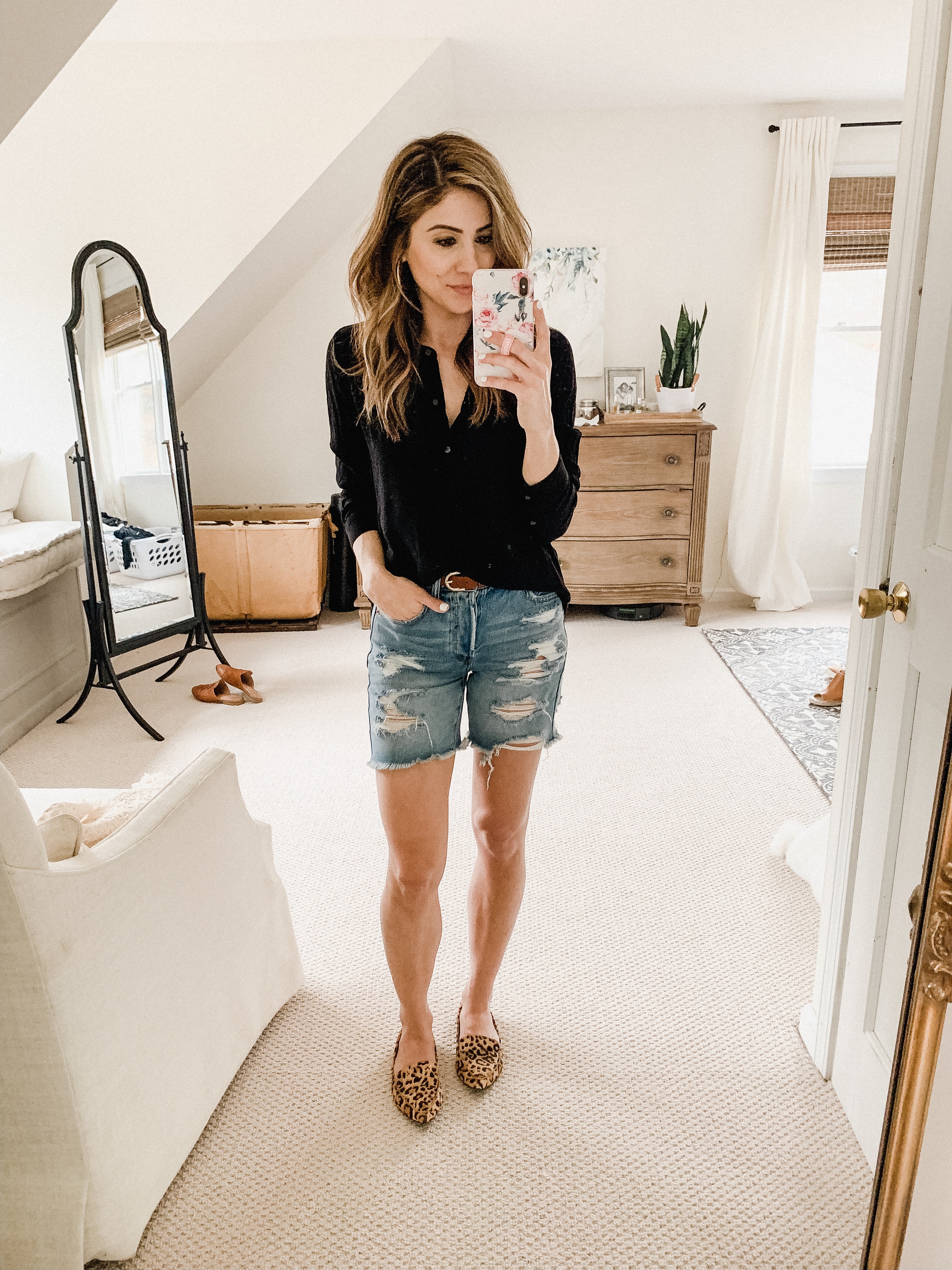 Connecticut life and style blogger Lauren McBride shares How to Style Bermuda Shorts including outfit ideas and styling tips.