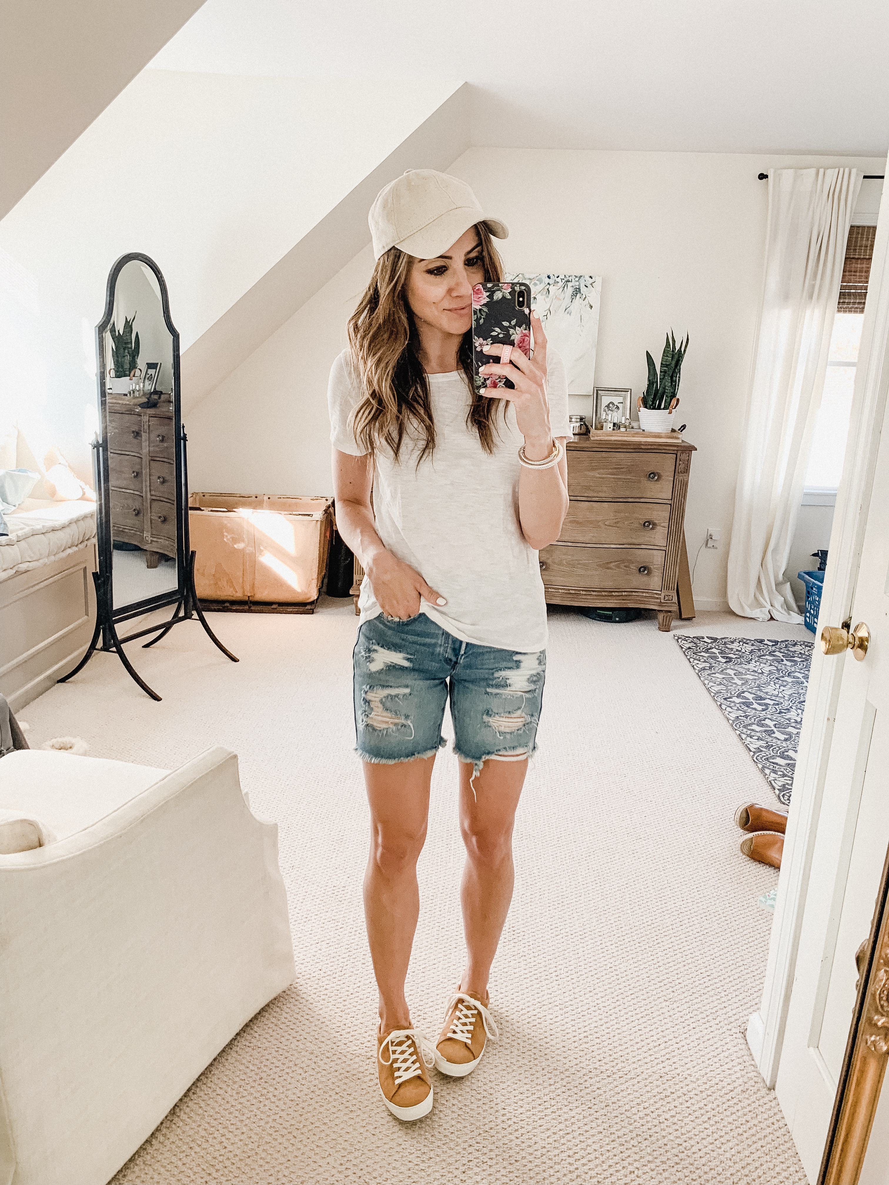 Connecticut life and style blogger Lauren McBride shares How to Style Bermuda Shorts including outfit ideas and styling tips.