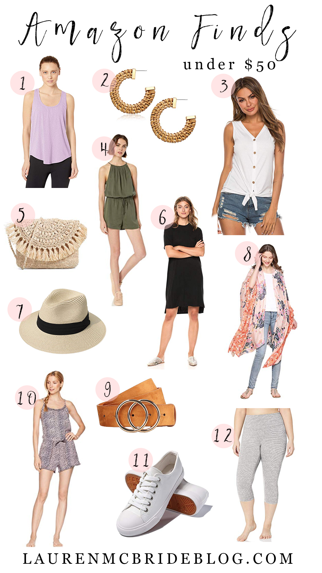 Connecticut life and style blogger Lauren McBride shares her June Amazon Finds Under $50 featuring summer essentials and workout finds.