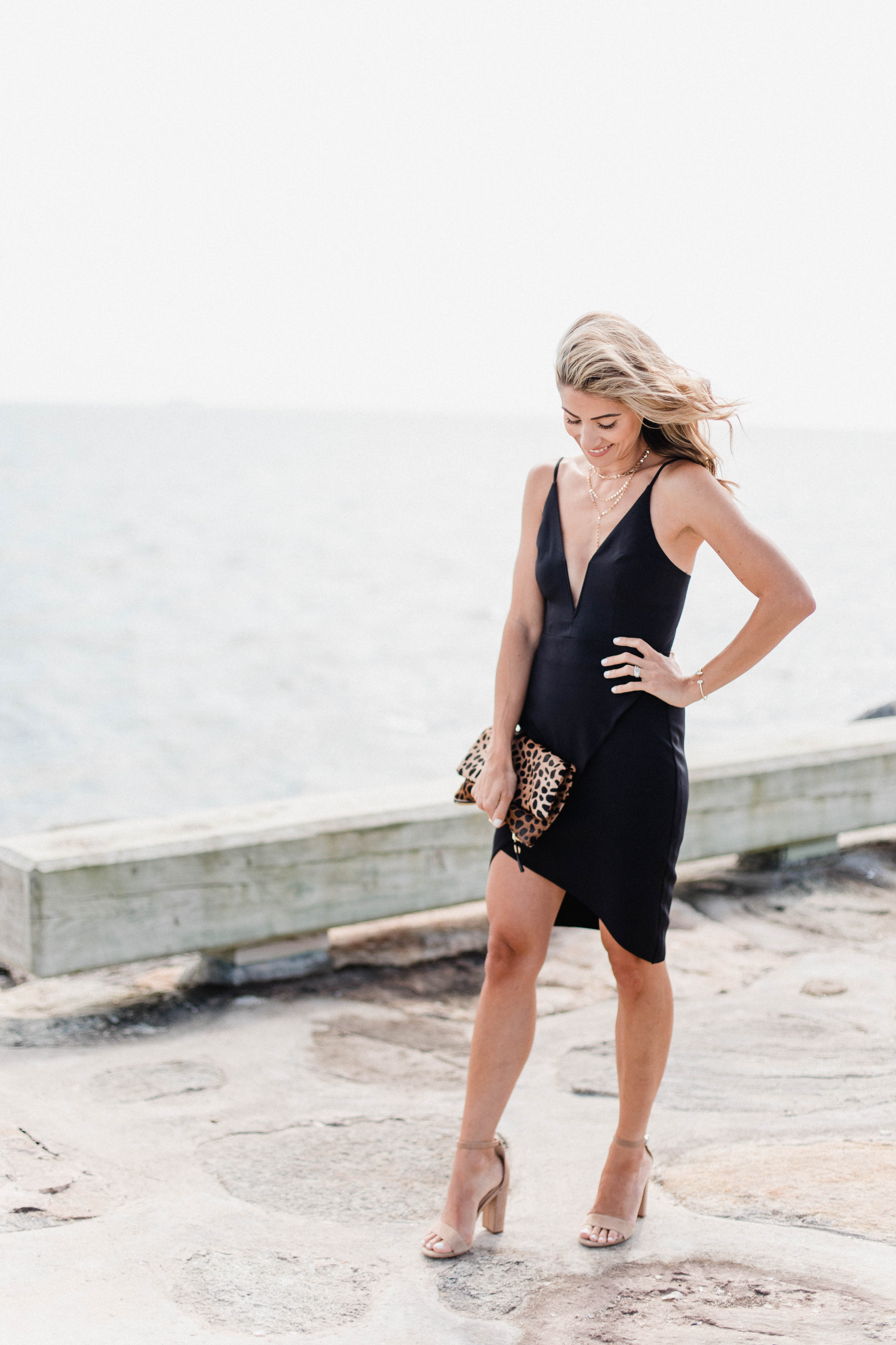 Connecticut life and style blogger Lauren McBride shares Summer Wedding Guest Dress options, as well as how to transition them to the fall season.