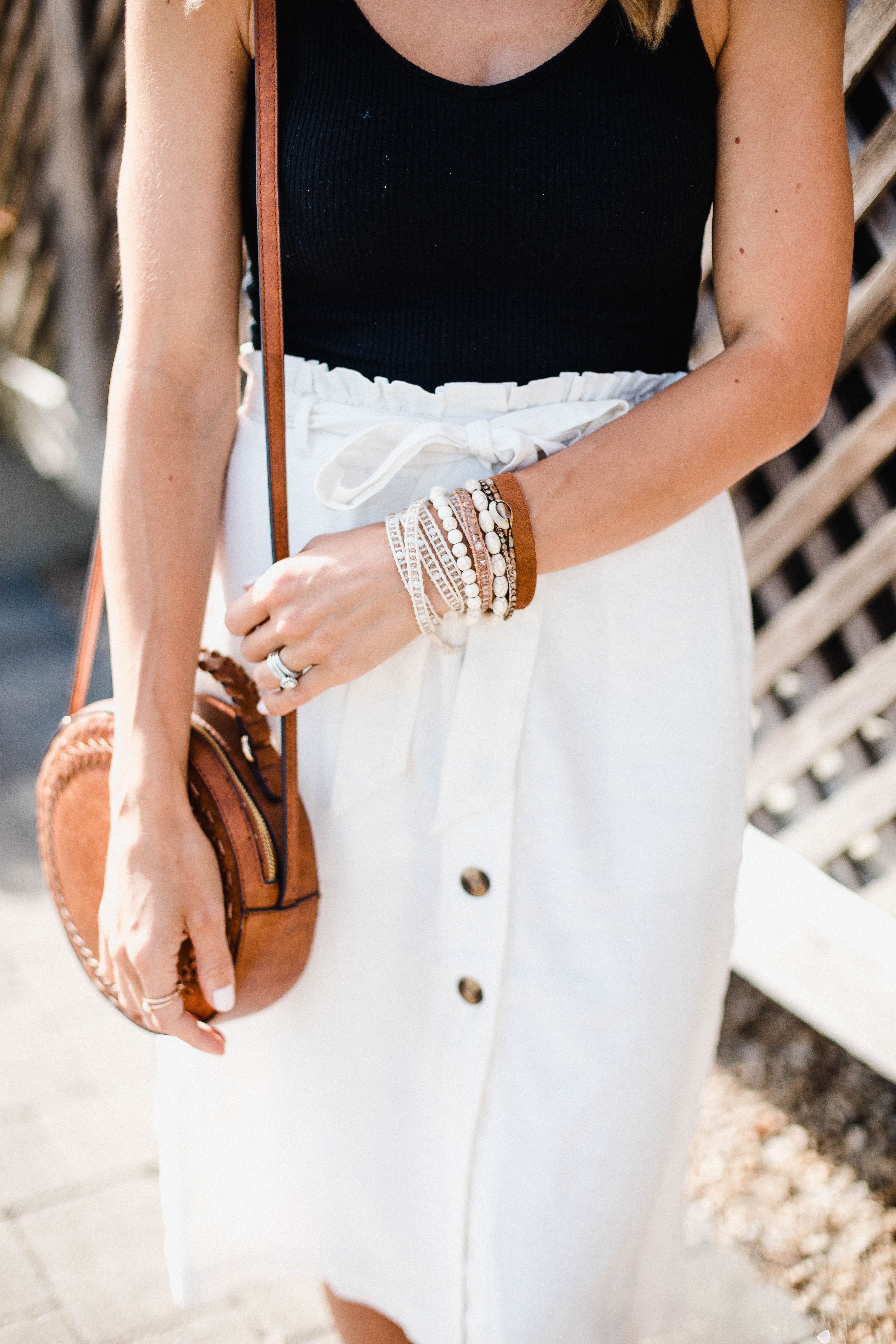 Connecticut life and style blogger Lauren McBride shares her current favorite boho accessories from Victoria Emerson, and how they impact a simple outfit.