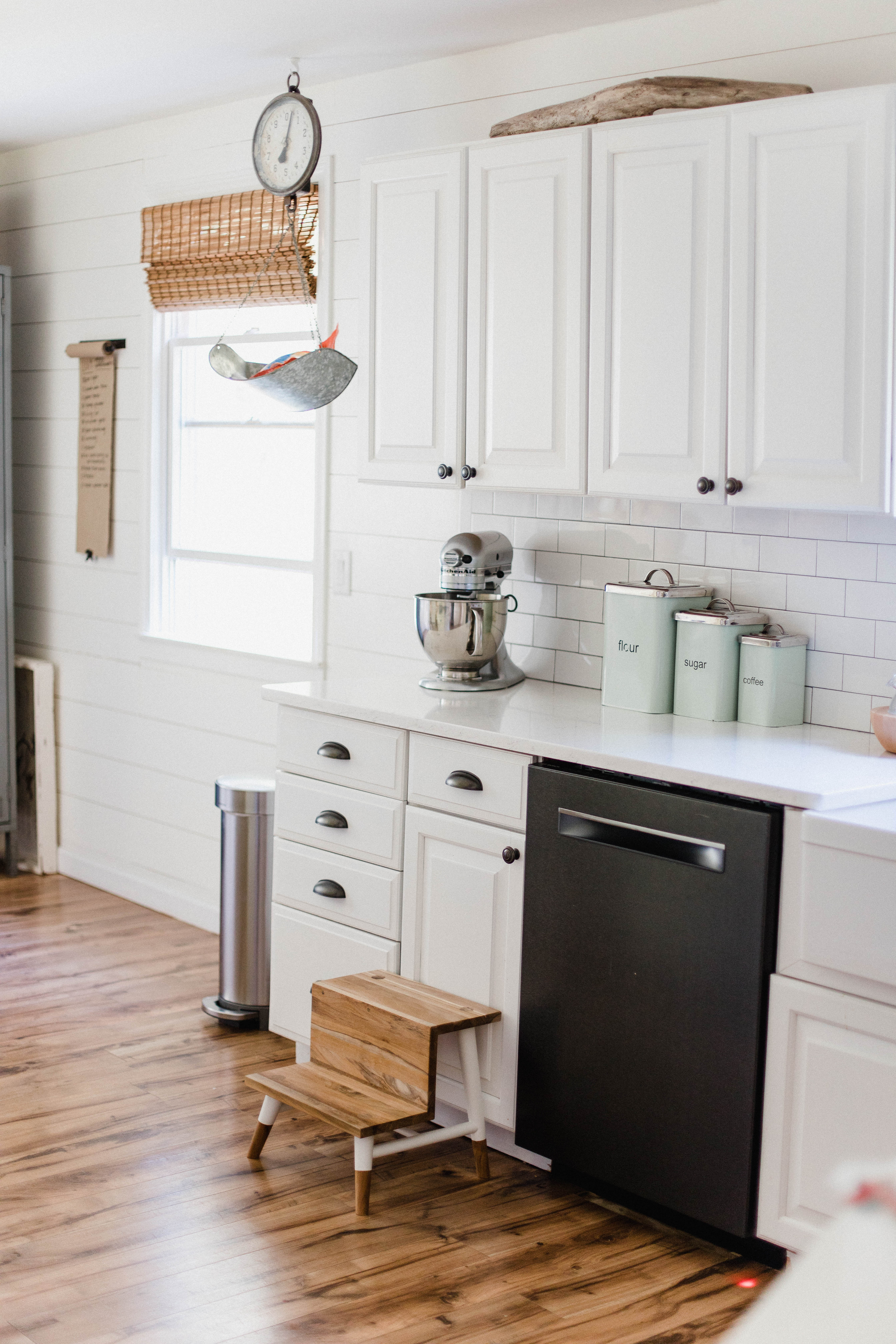 Connecticut life and style blogger Lauren McBride shares her Custom Breakfast Nook and other kitchen updates to maximize space in a small kitchen.