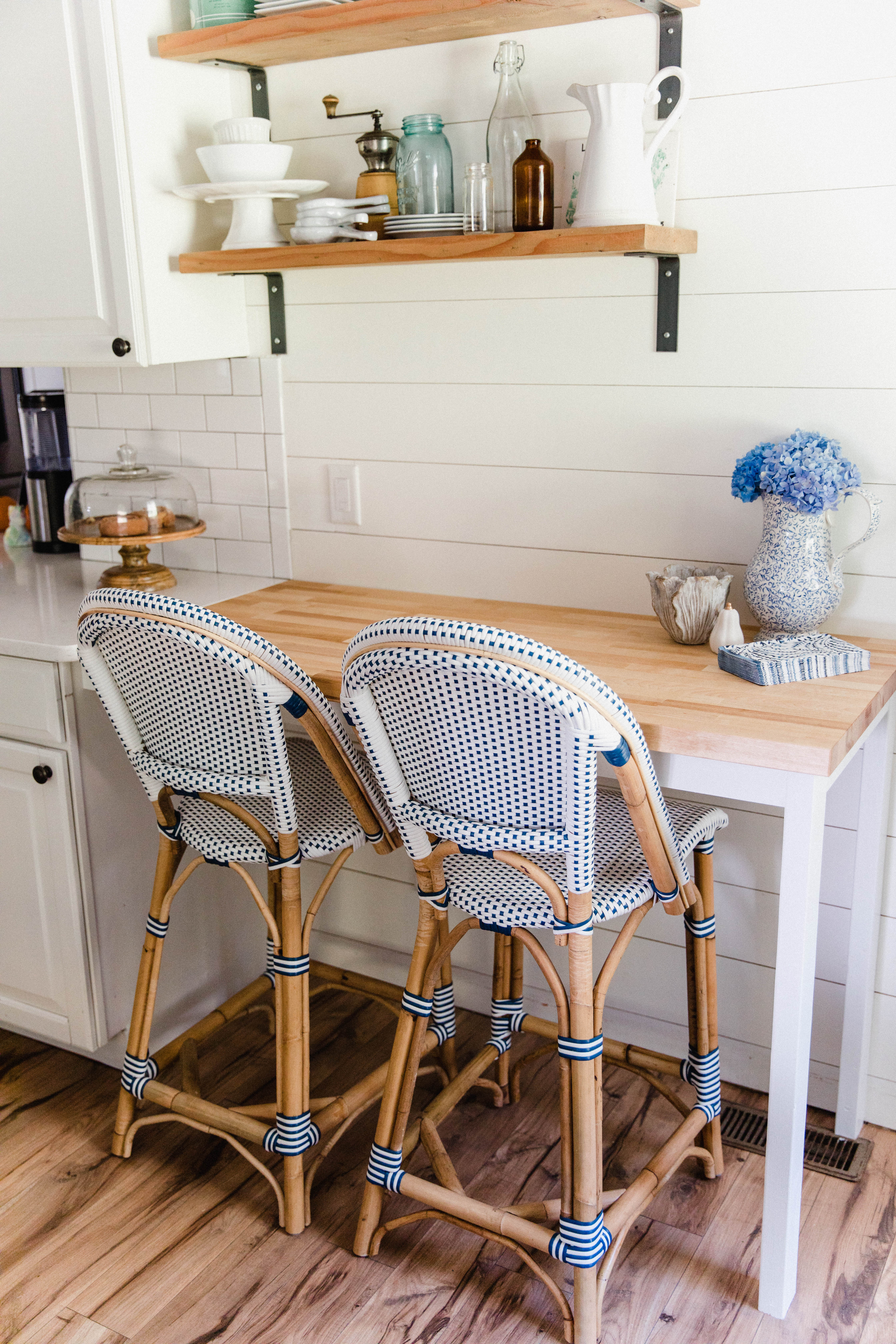 Connecticut life and style blogger Lauren McBride shares her Custom Breakfast Nook and other kitchen updates to maximize space in a small kitchen.