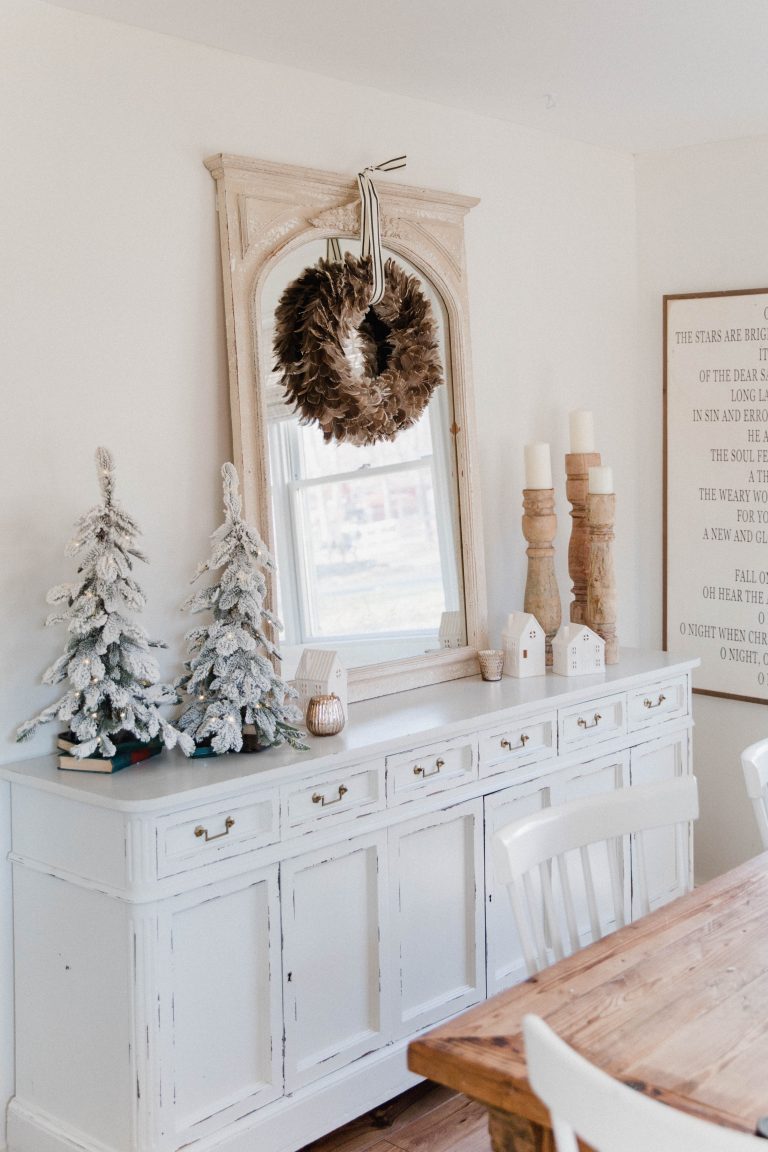 Holiday Sideboard Decor