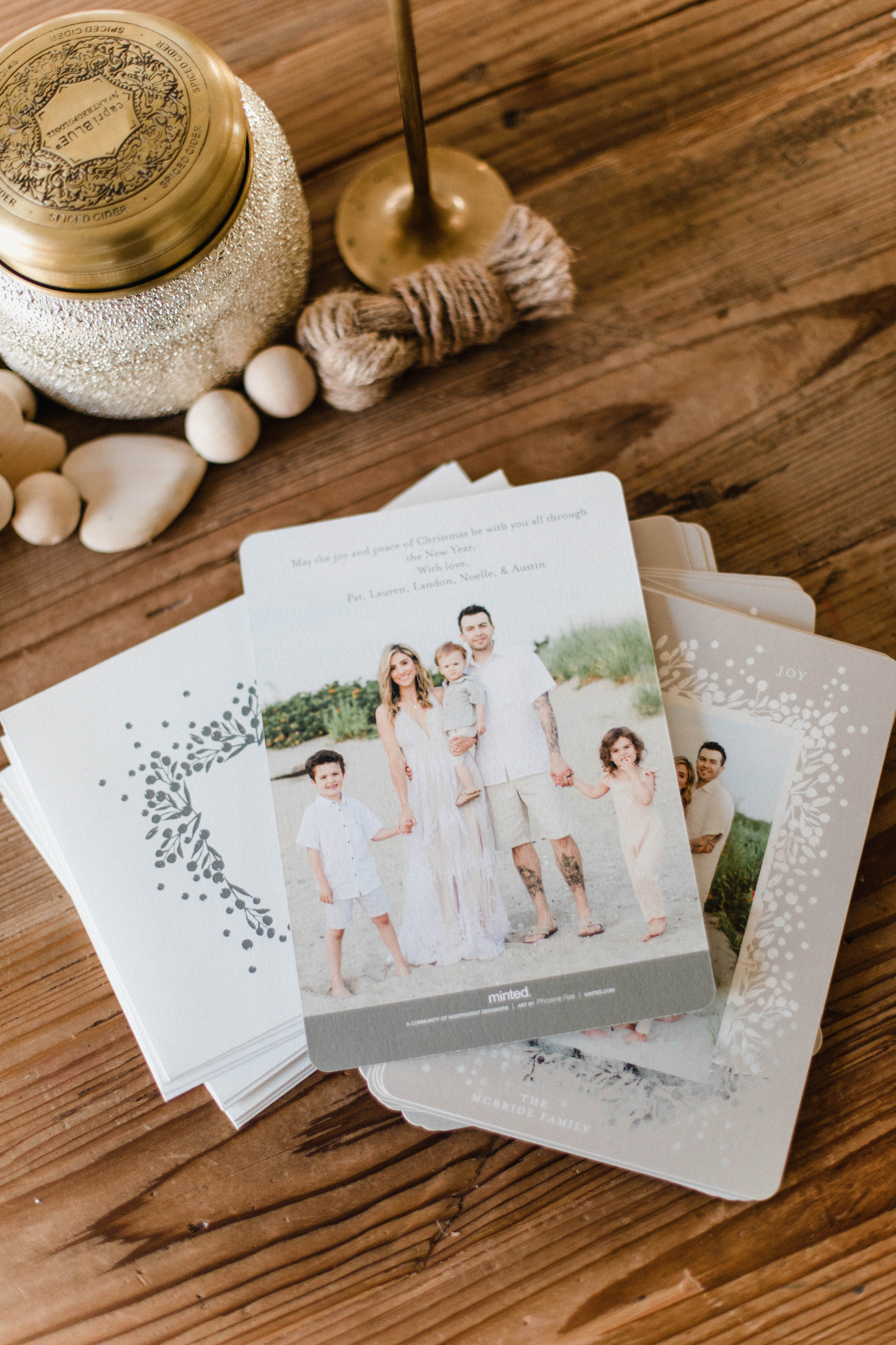 Connecticut life and style blogger Lauren McBride shares Tips for Taking Family Holiday Photos, including holiday card options from Minted.