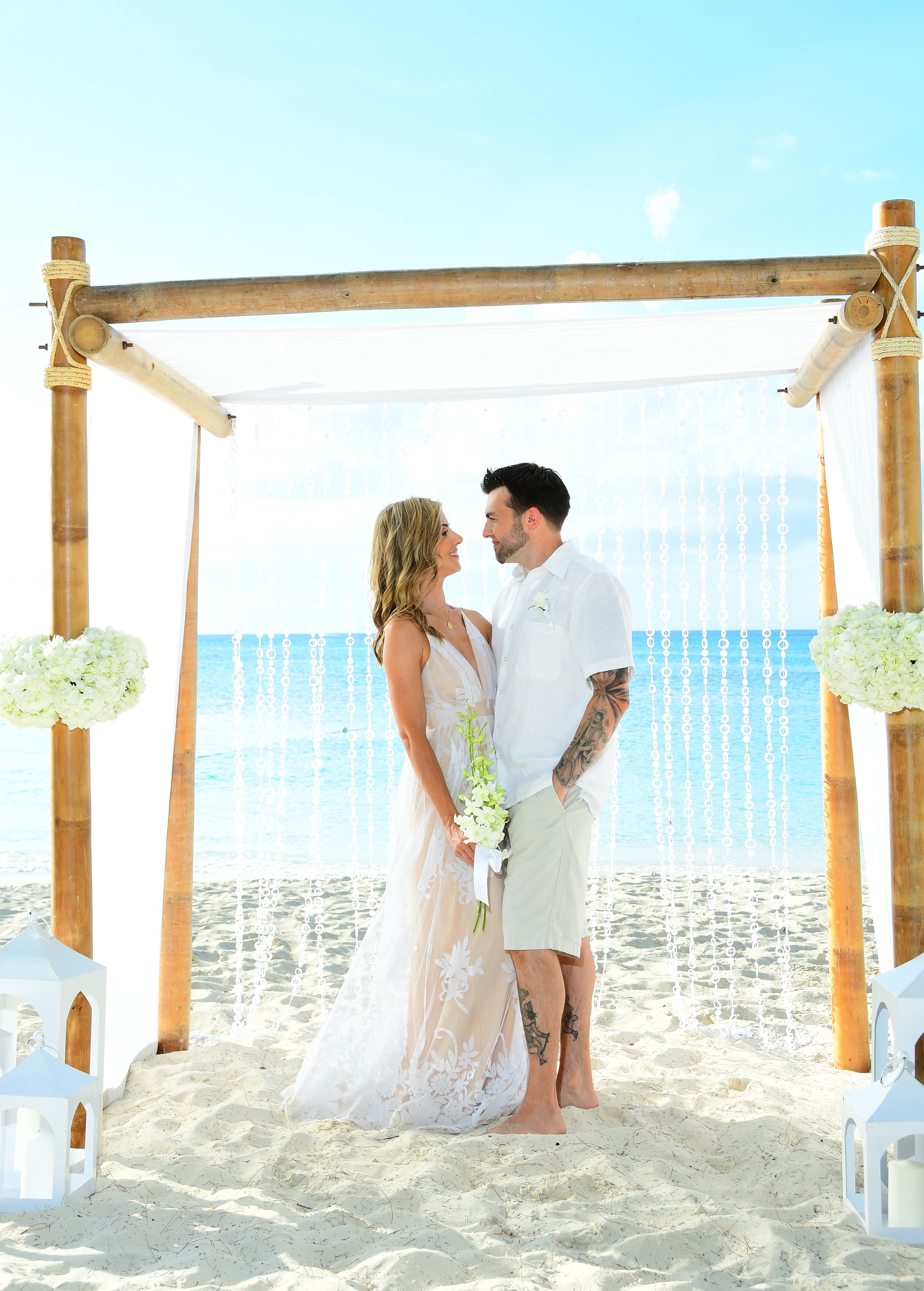 Dresses for vow renewal on outlet beach