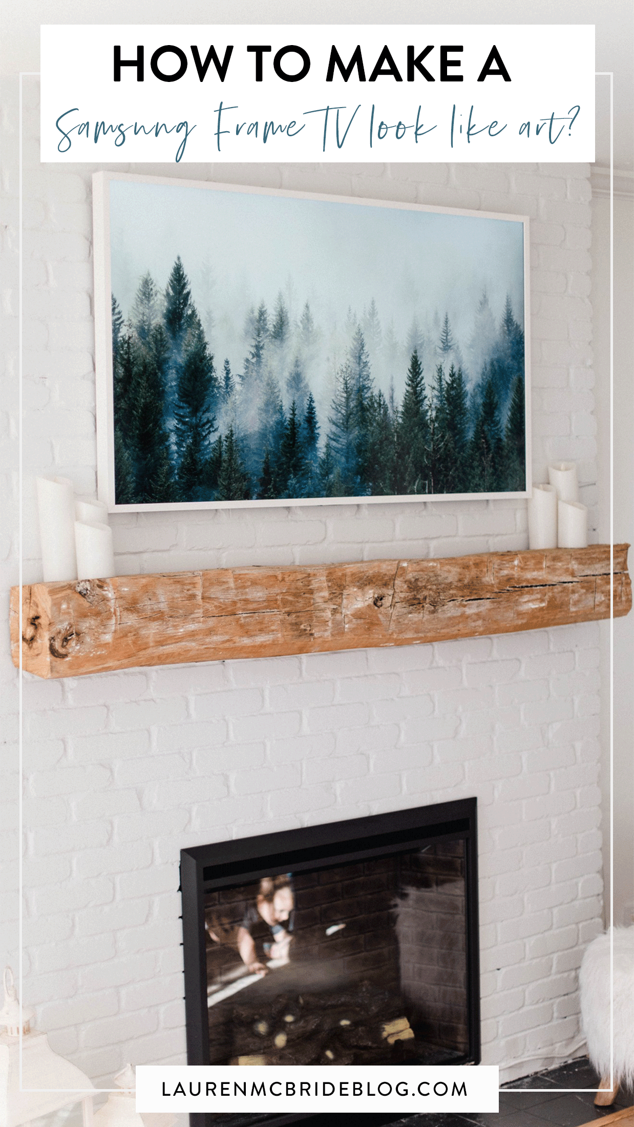 Not sure how to utilize your Samsung Frame TV as more than just a TV? Connecticut lifestyle blogger Lauren McBride is sharing how to make your Samsung Frame TV look like a piece of artwork. See how HERE!