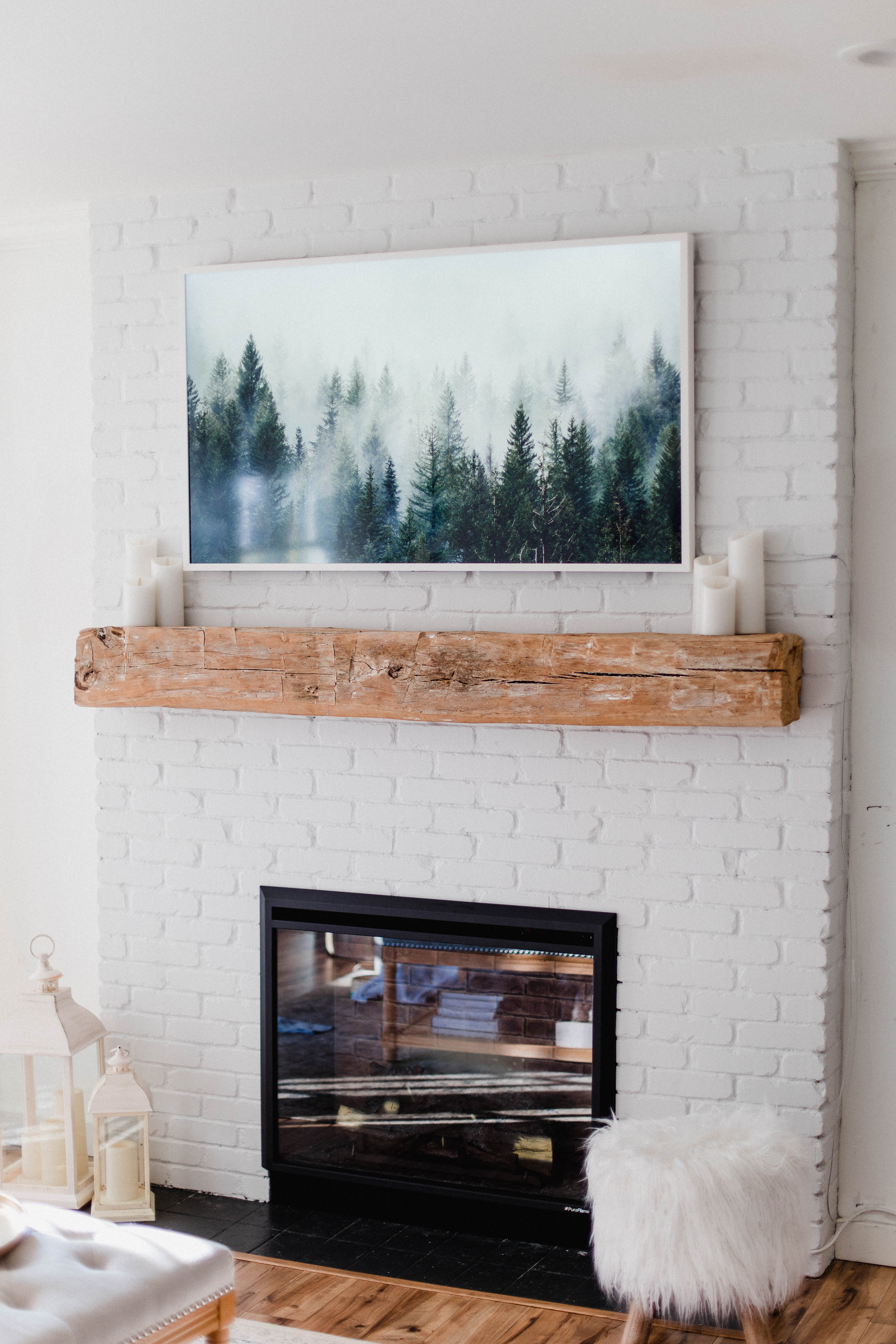 Connecticut life and style blogger Lauren McBride shares how to make the Samsung Frame TV look like art, including sizing and image tips and tricks.