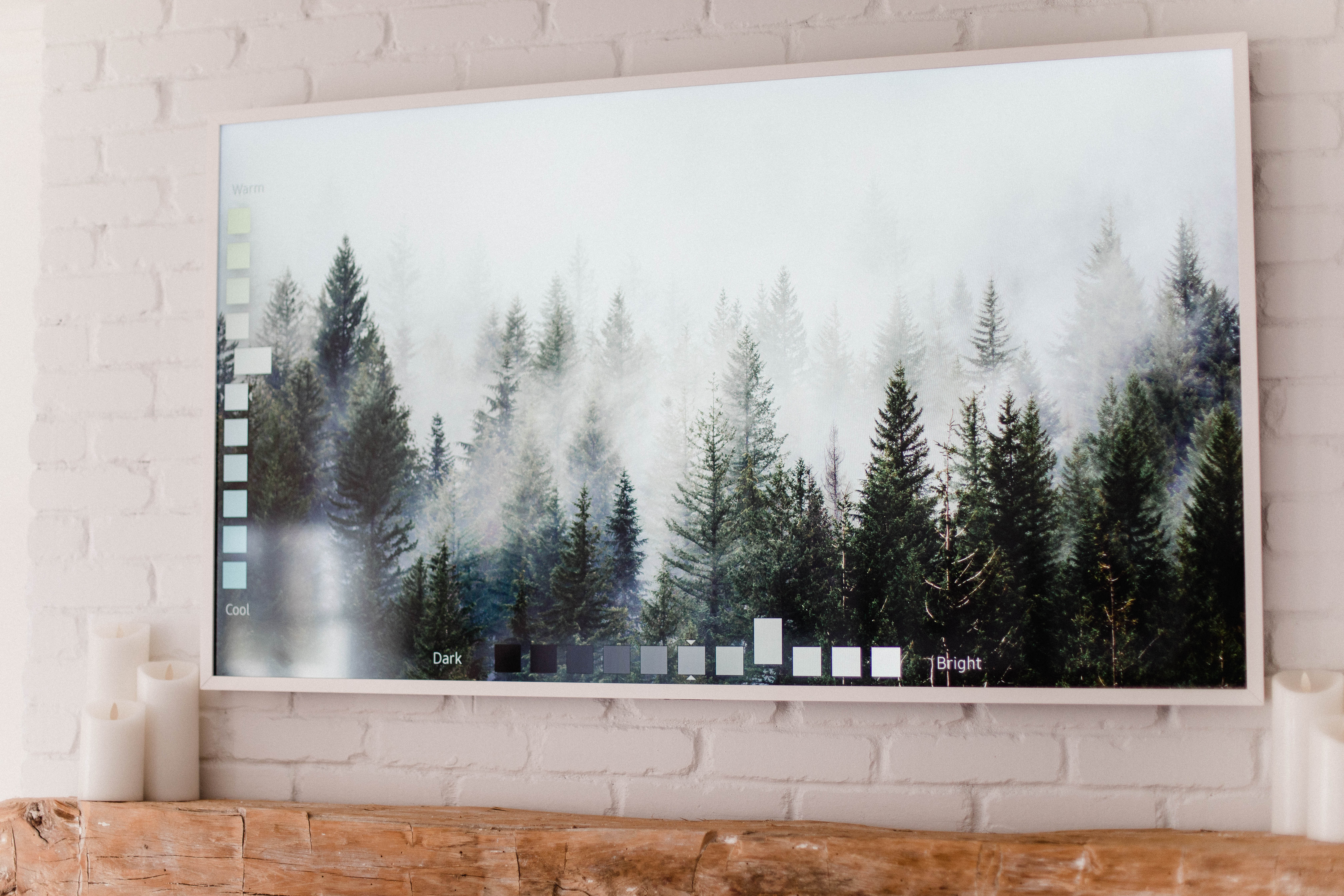 Connecticut life and style blogger Lauren McBride shares how to make the Samsung Frame TV look like art, including sizing and image tips and tricks.