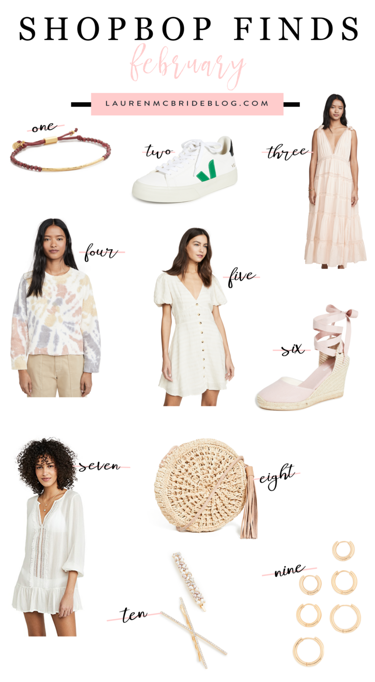 Looking for the best finds on Shopbop this month? Connecticut Lifestyle Blogger Lauren McBride is sharing her Shopbop finds the February edition. Click to see them here!
