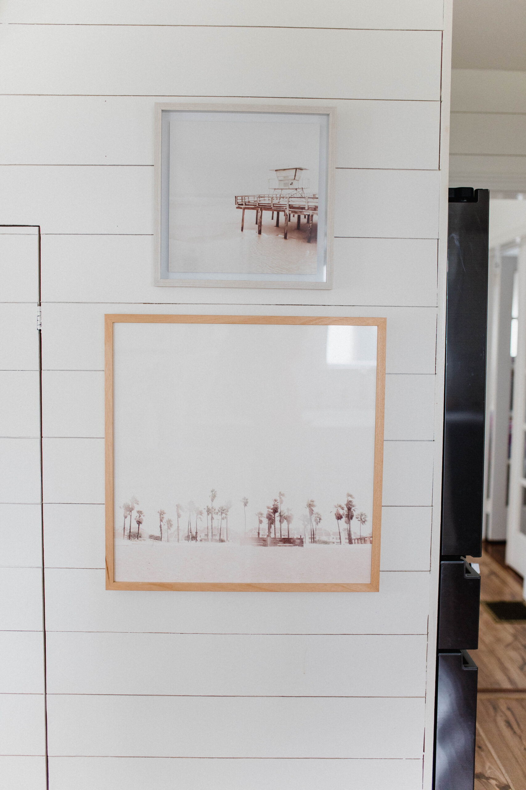 Connecticut life and style blogger Lauren McBride shares her farmhouse inspired kitchen in her coastal farmhouse home, including source list.