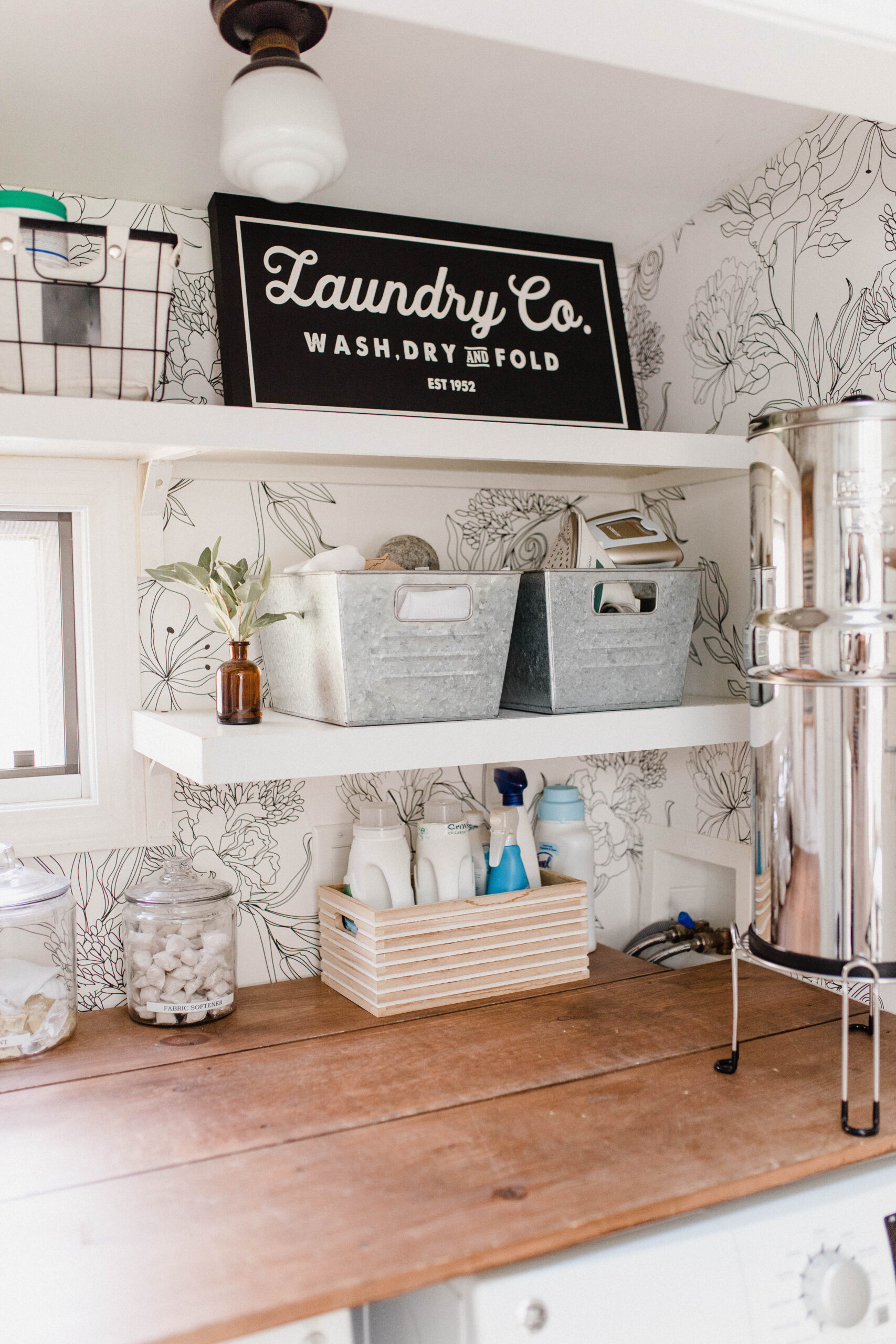 Connecticut life and style blogger Lauren McBride shares her laundry room, the small DIY projects that made a big impact, and sources.