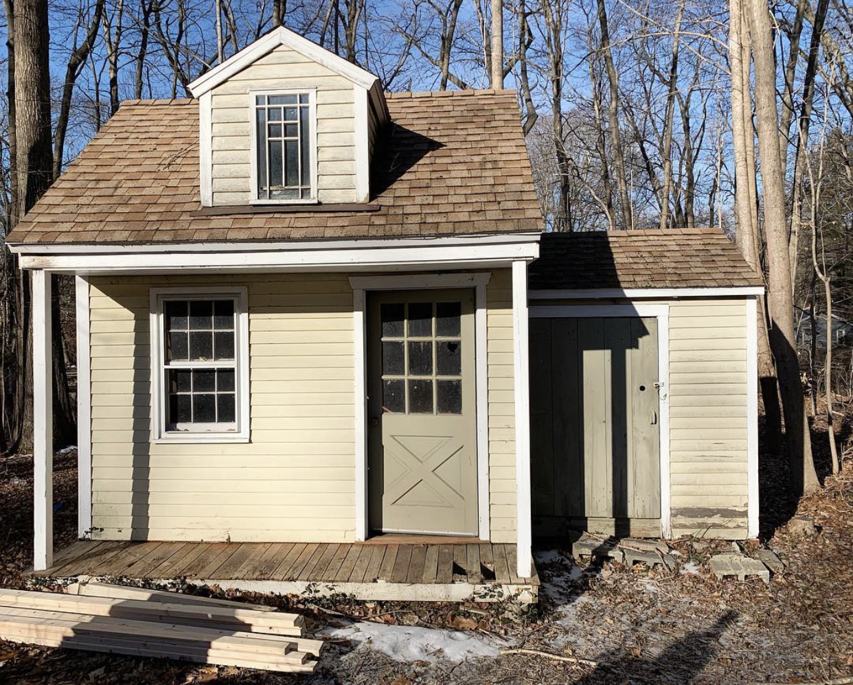 Connecticut life and style blogger Lauren McBride shares her Shed Shed Office Space and how it transformed from a run down shed to an inspirational office.