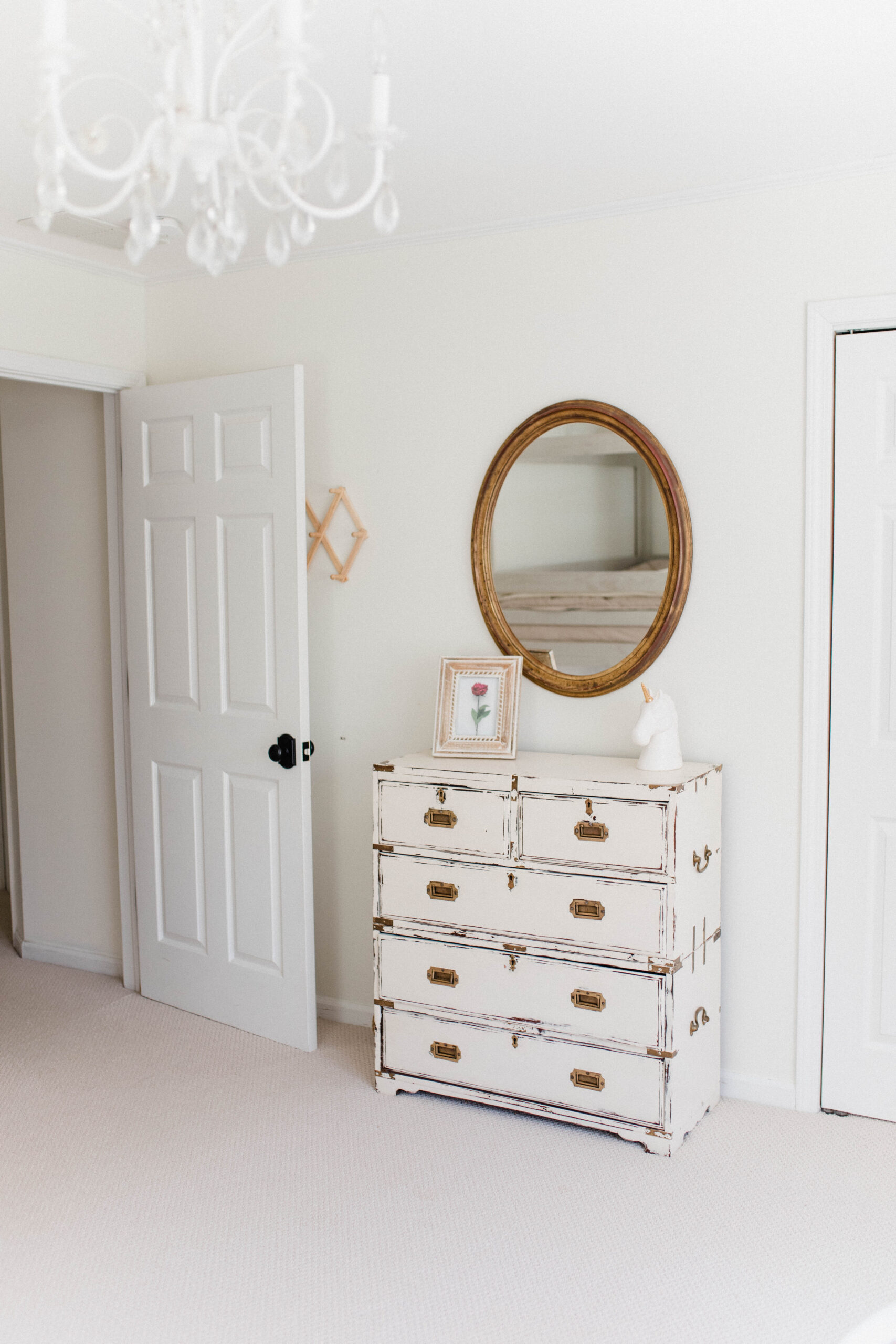 Connecticut life and style blogger Lauren McBride shares her daughter's bedroom - a fun, girly, and sophisticated space for a growing little girl. 