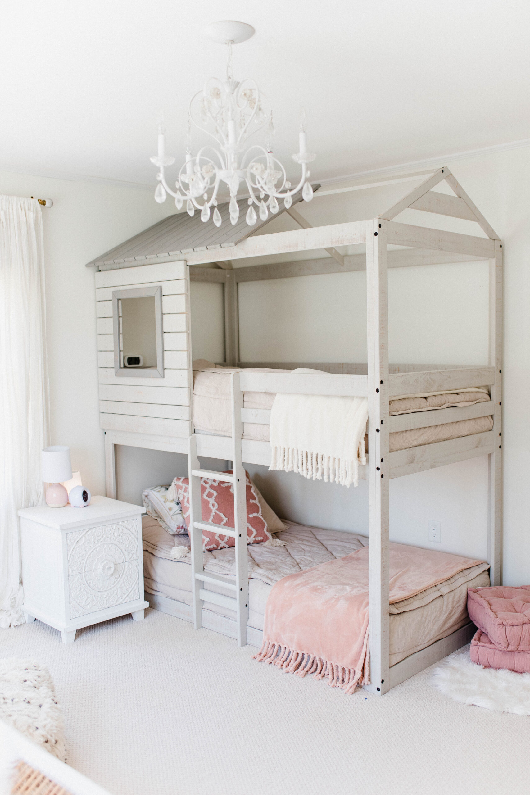 Connecticut life and style blogger Lauren McBride shares her daughter's bedroom - a fun, girly, and sophisticated space for a growing little girl. 