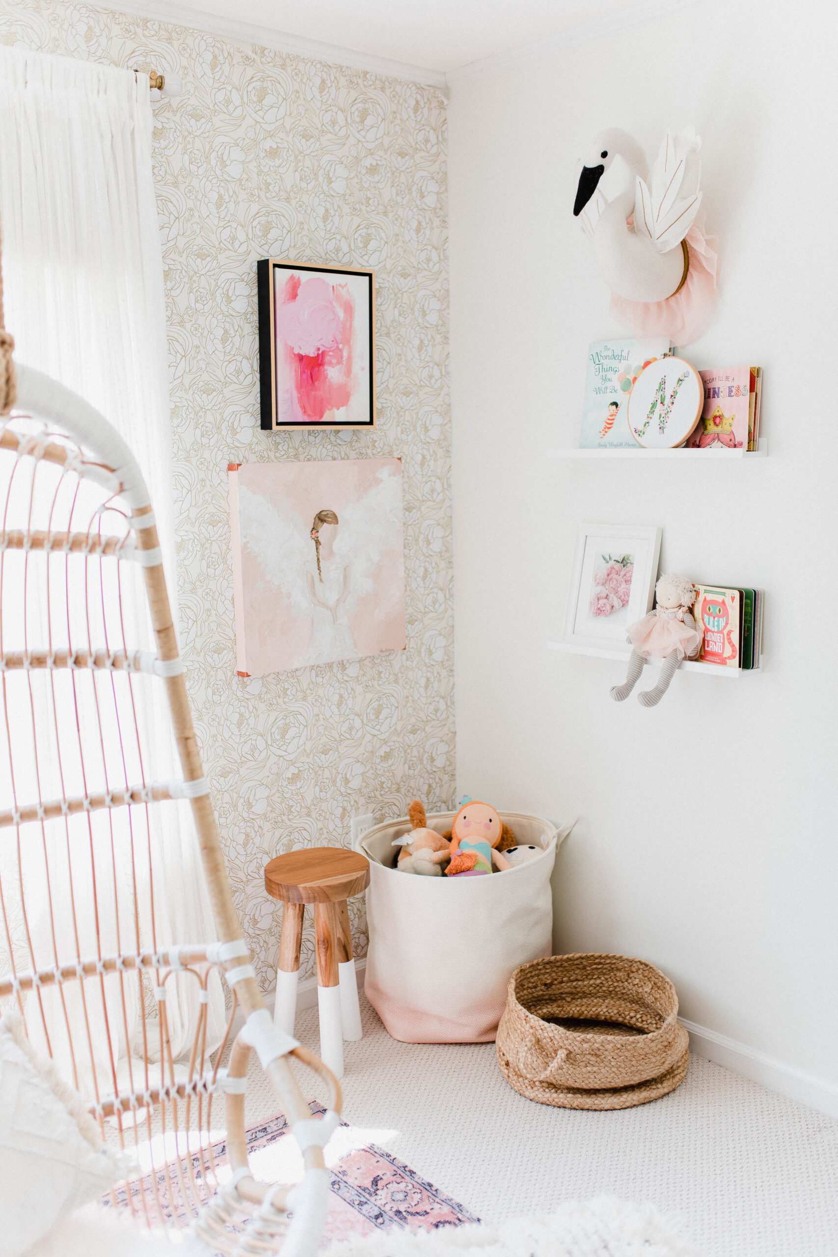 Connecticut life and style blogger Lauren McBride shares her daughter's bedroom - a fun, girly, and sophisticated space for a growing little girl. 