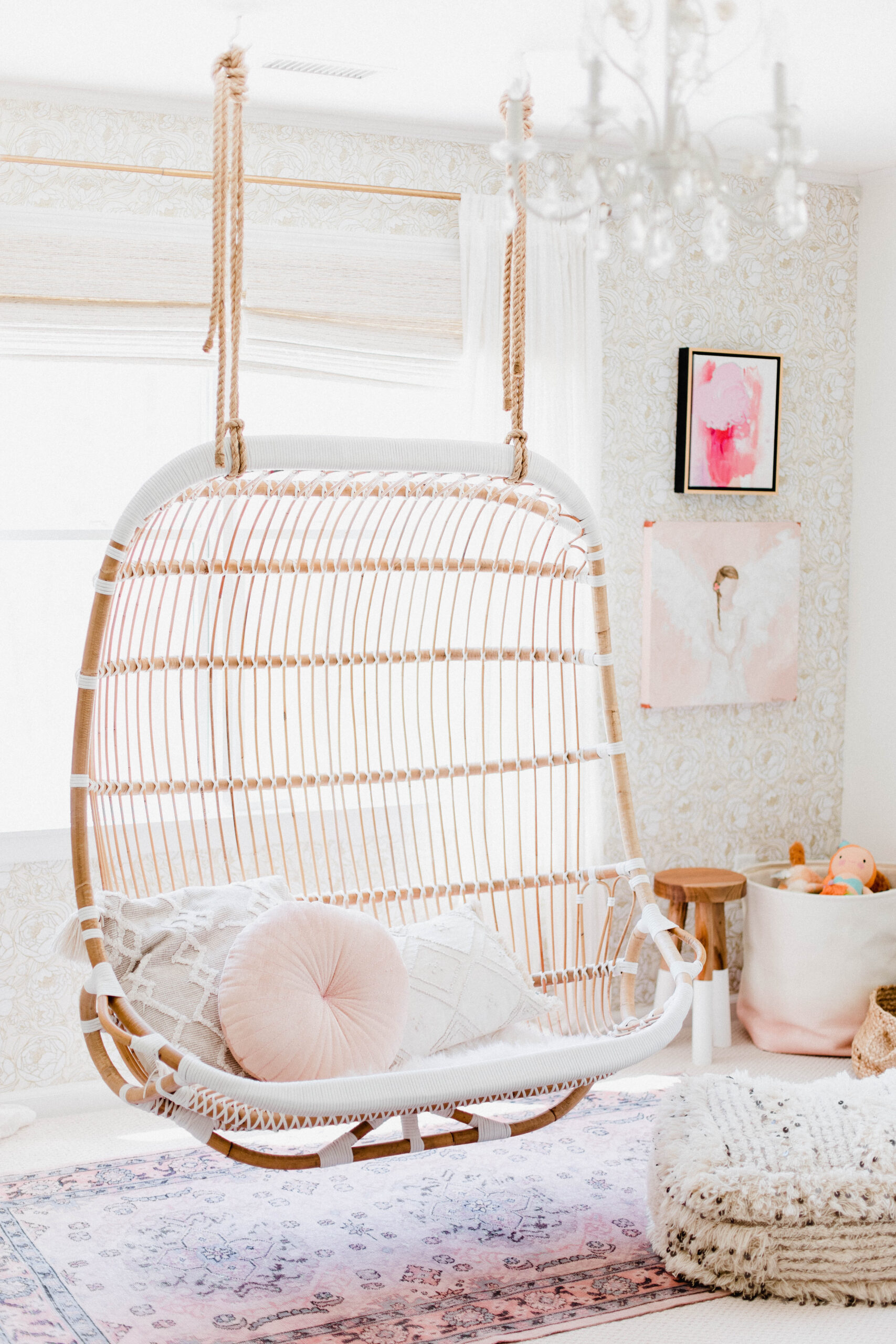 Connecticut life and style blogger Lauren McBride shares her daughter's bedroom - a fun, girly, and sophisticated space for a growing little girl. 