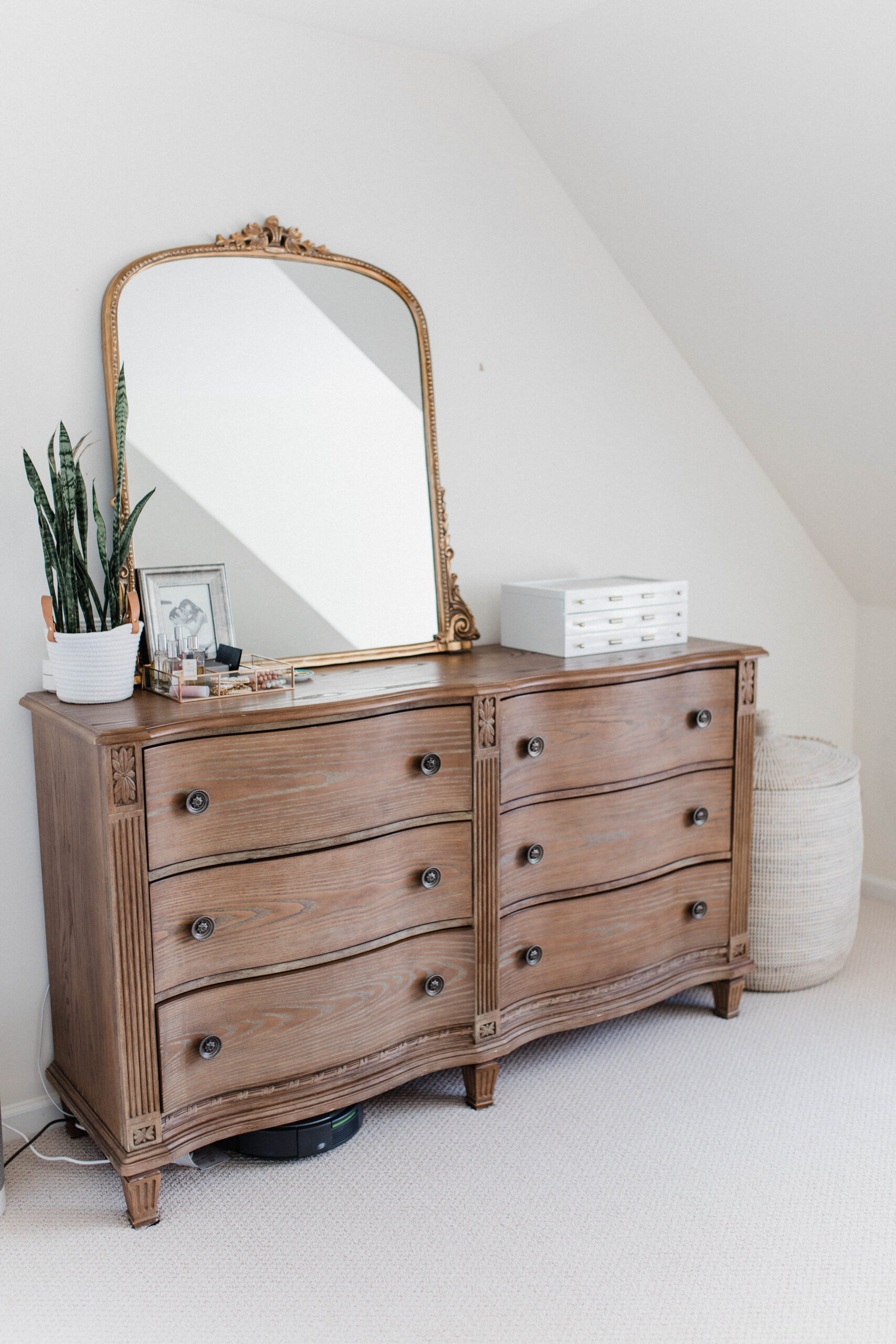Connecticut life and style blogger Lauren McBride shares a home tour of her master bedroom, featurng paint colors and a source list.