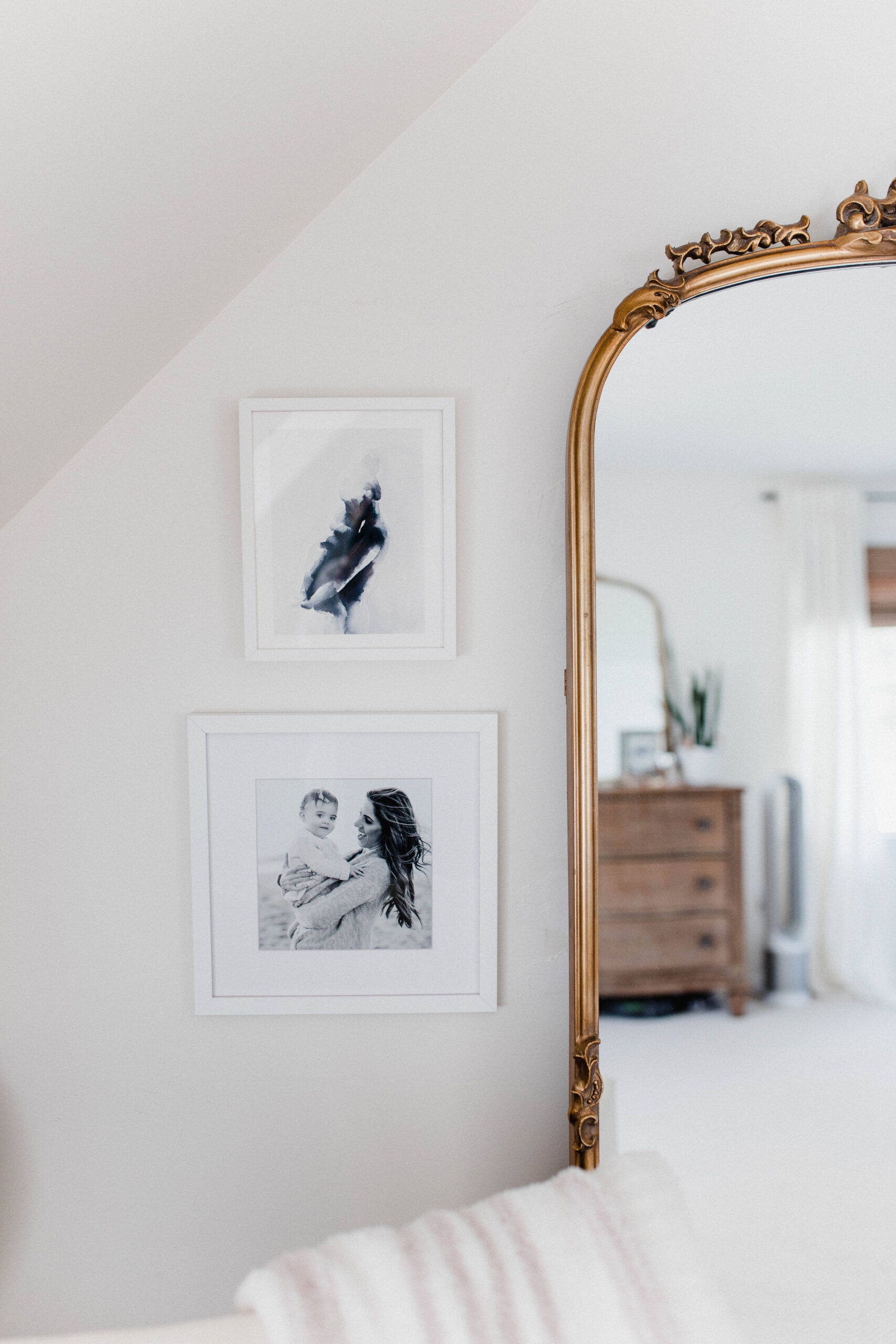 Connecticut life and style blogger Lauren McBride shares a home tour of her master bedroom, featurng paint colors and a source list.