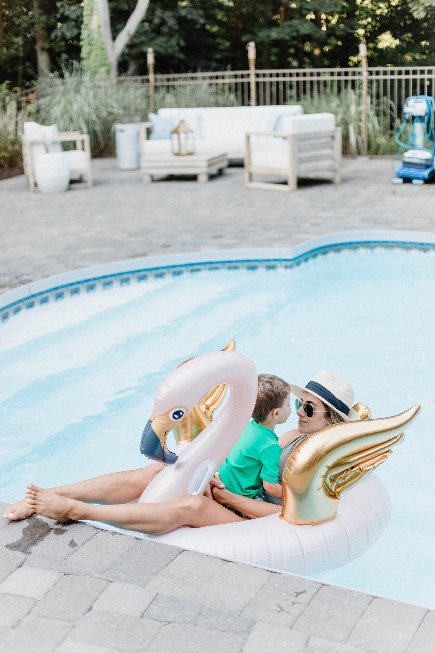 Connecticut life and style blogger Lauren McBride shares a variety of floats and activities for the pool available now on QVC.