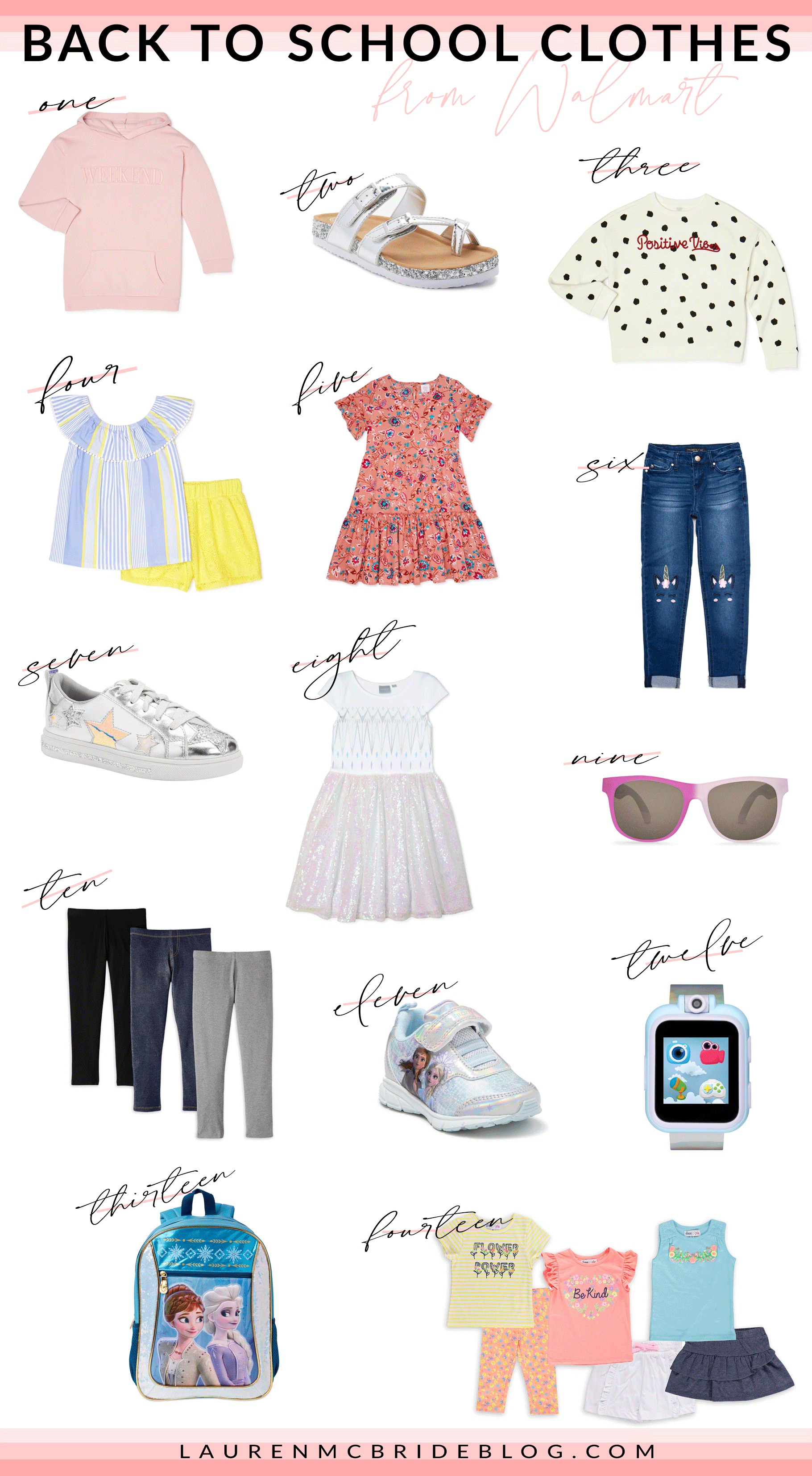 Affordable Back to School Casual Wear for Kids and Uniforms at Walmart —  Live Love Blank