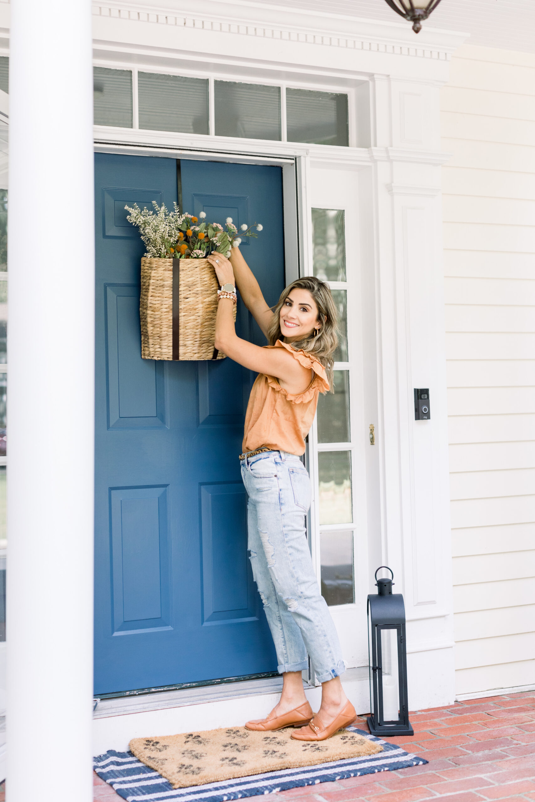 Indoor/Outdoor 17 Woven Door Basket by Lauren McBride - Yahoo Shopping