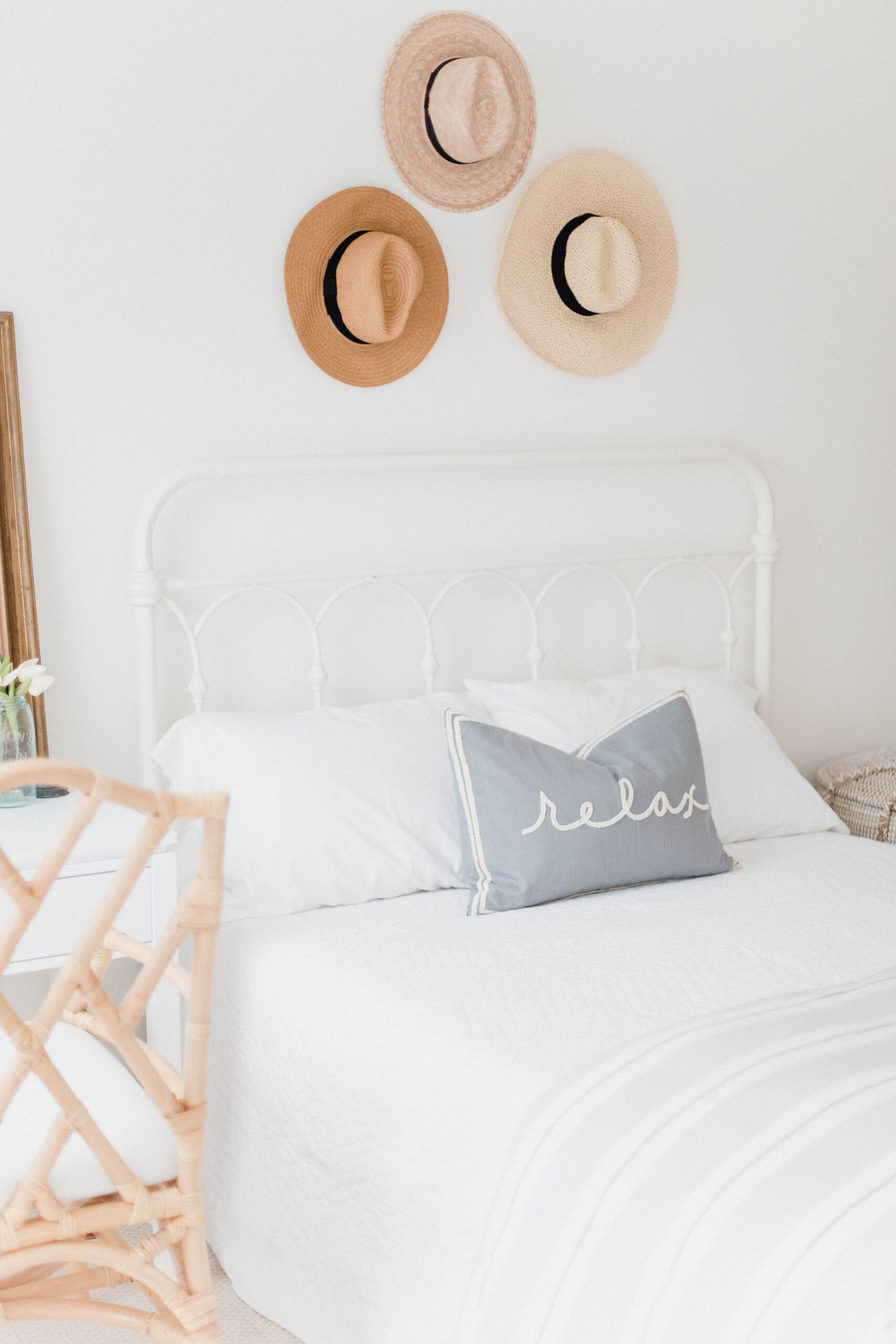 Connecticut life and style blogger Lauren McBride shares a relaxing retreat with her coastal-inspired guest room 