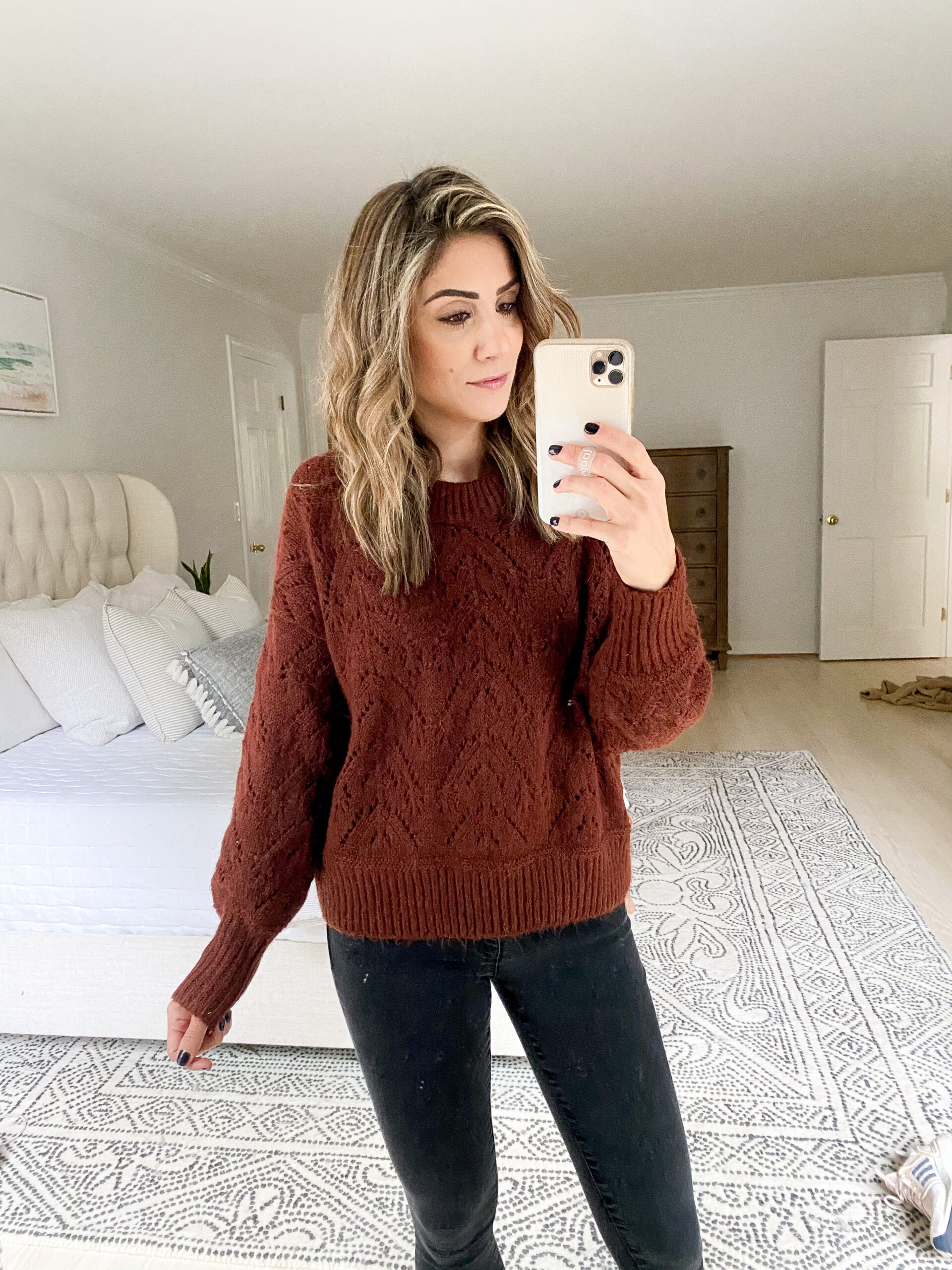 Connecticut life and style blogger Lauren McBride shares her October Old Navy picks featuring fall basics and cozy sweaters.