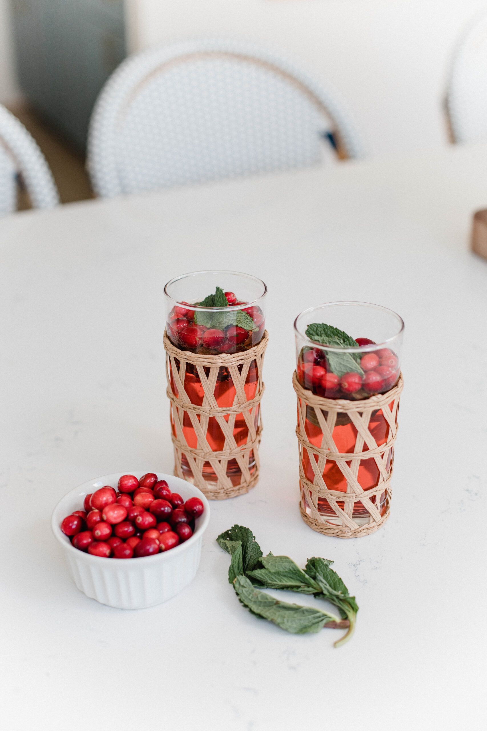 Looking for a festive holiday drink? This Cranberry Mint Lime Spritzer by Connecticut life and style blogger Lauren McBride is easy and delicious.