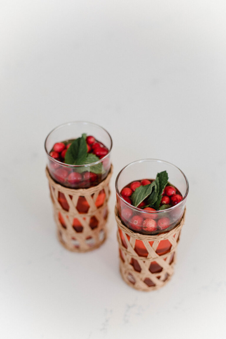 Cranberry Mint Lime Spritzer