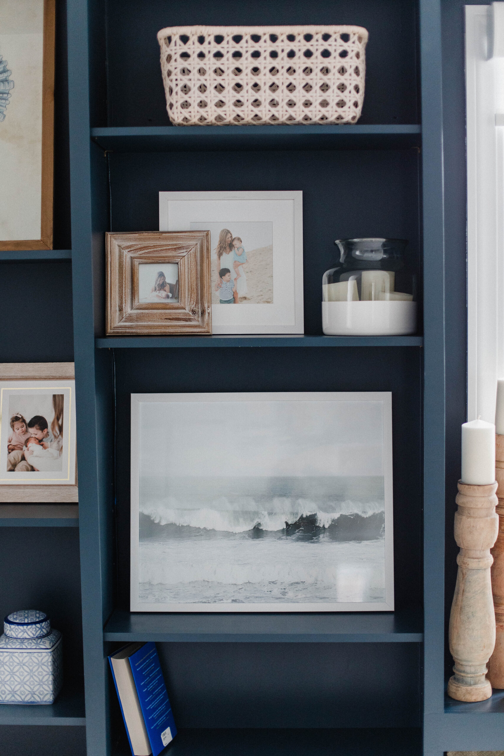 Connecticut life and style blogger Lauren McBride shares the coastal artwork in her modern coastal inspired home.