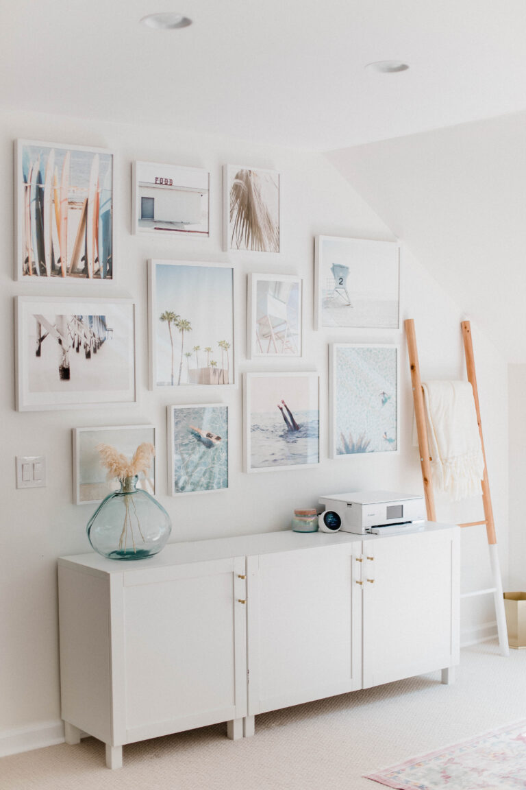Coastal Office Gallery Wall