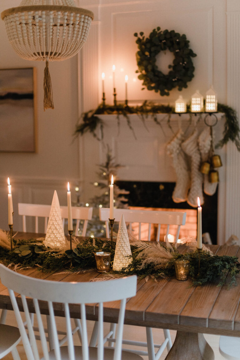 Romantic Christmas Tablescape