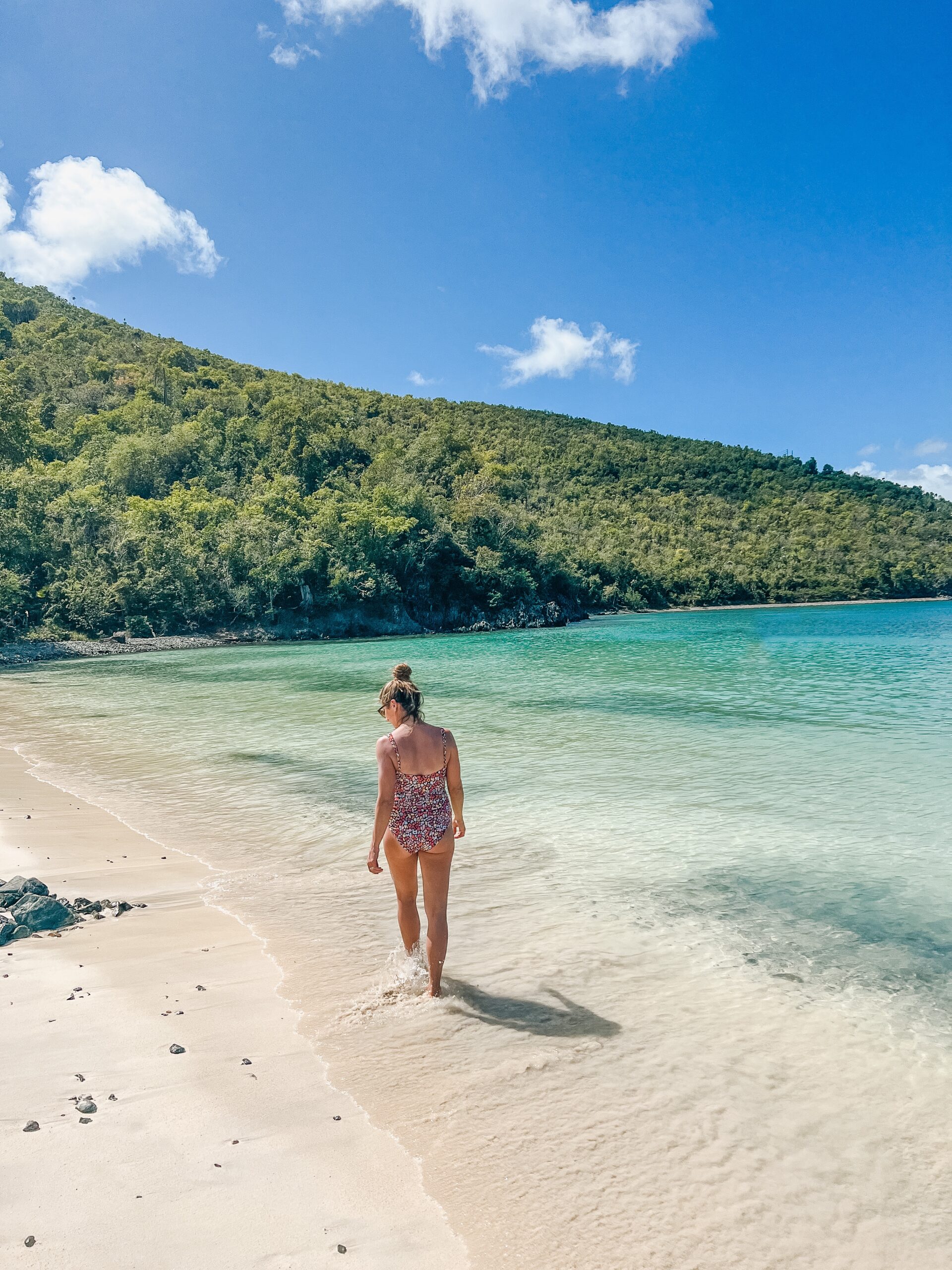 Connecticut life and style blogger Lauren McBride shares stylish one-piece swimsuits with moderate to full coverage.