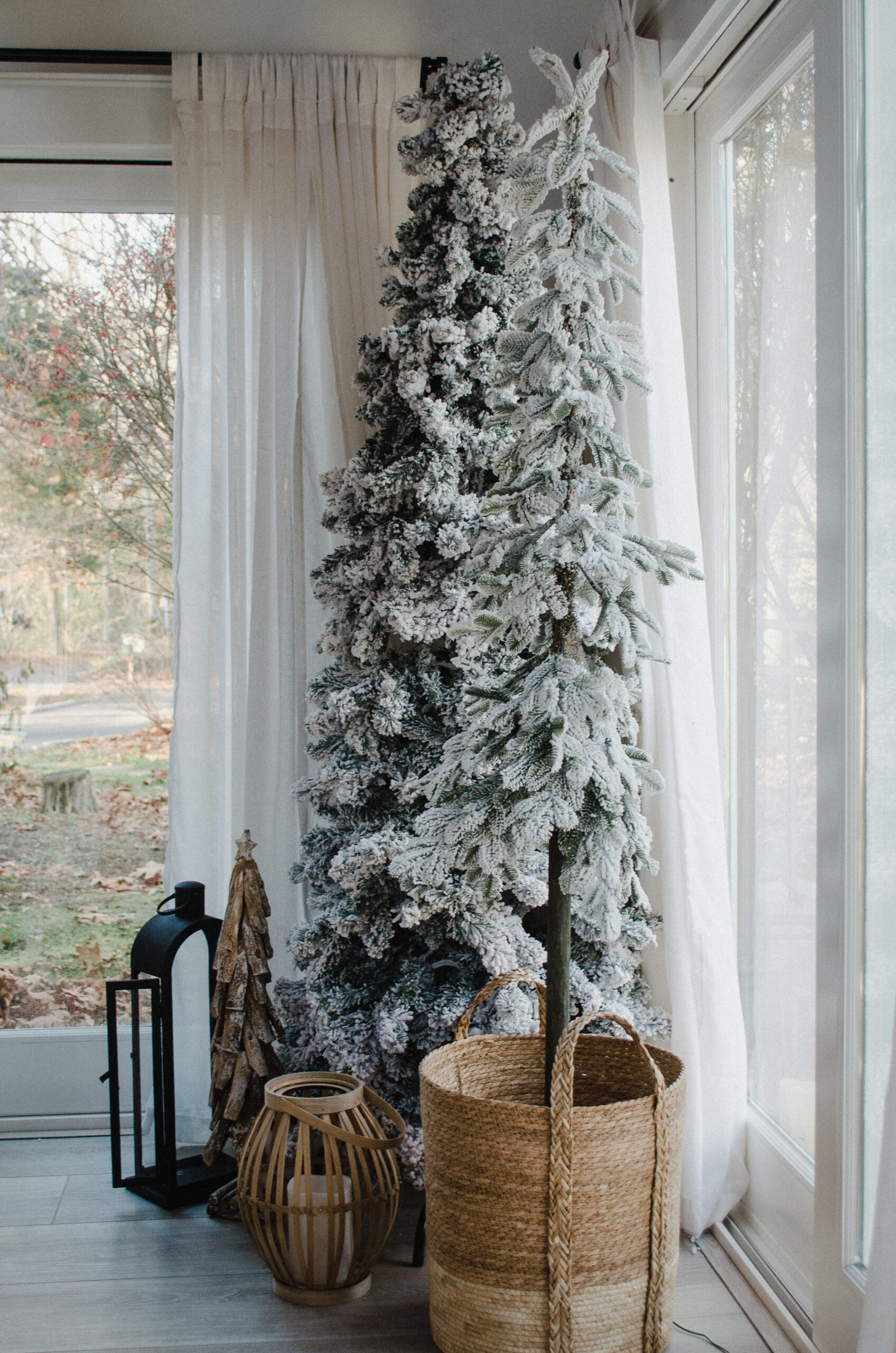 Connecticut life style blogger Lauren McBride shares a photo of her Enchanted Forest Christmas decor.