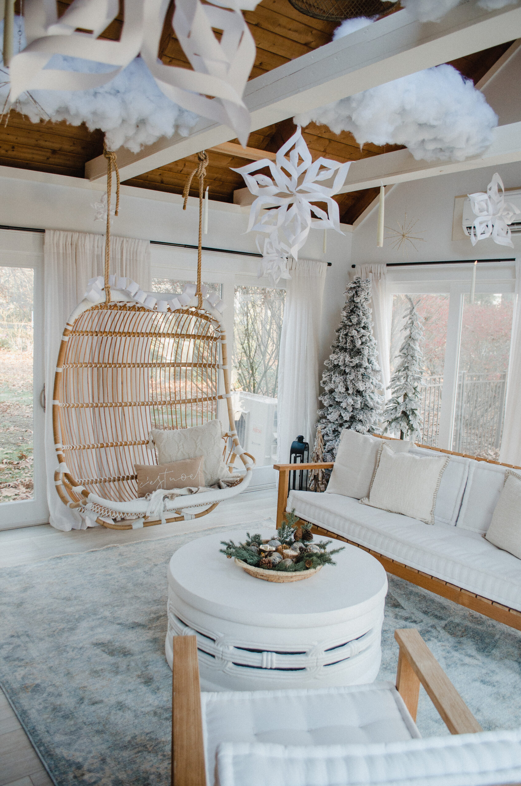 Connecticut life style blogger Lauren McBride shares a photo of her Enchanted Forest Christmas decor.