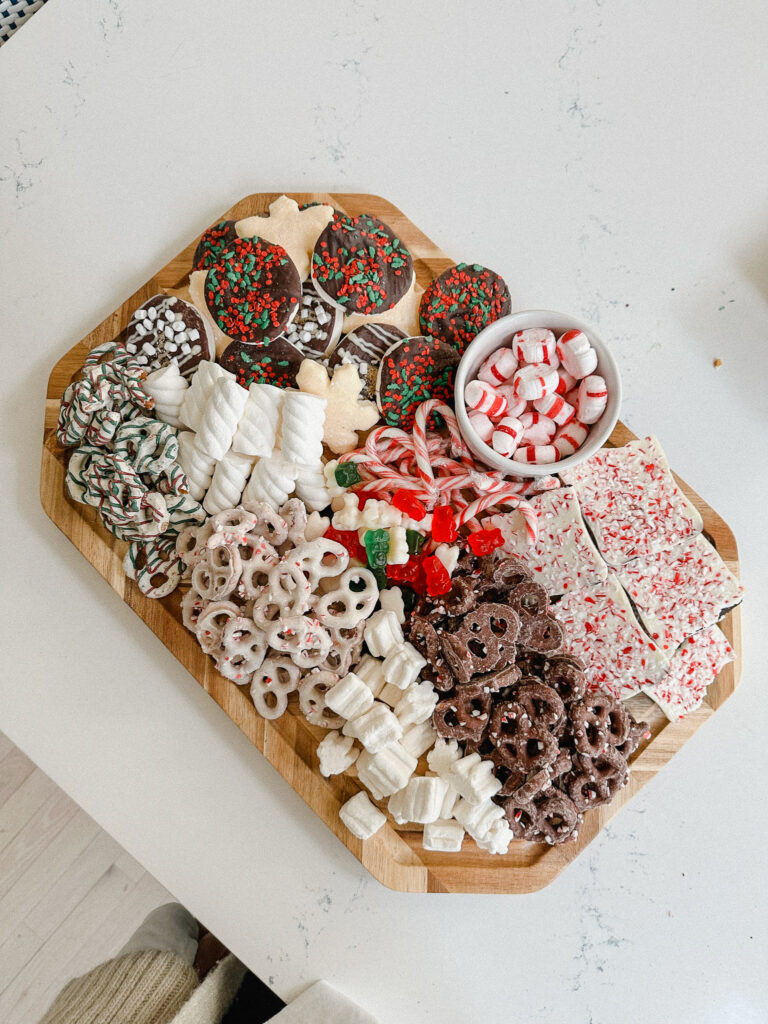 Connecticut life style blogger Lauren McBride shares a photo of her Holiday Charcuterie Board.