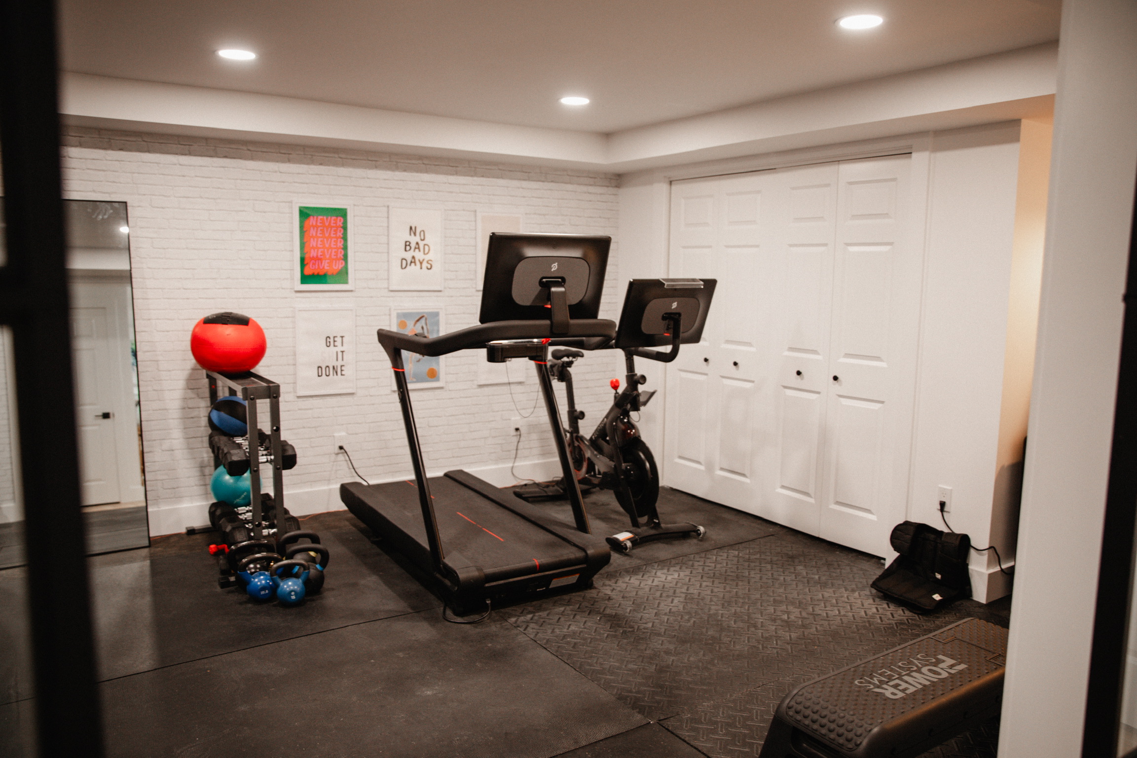 Basement Home Gym Ideas •