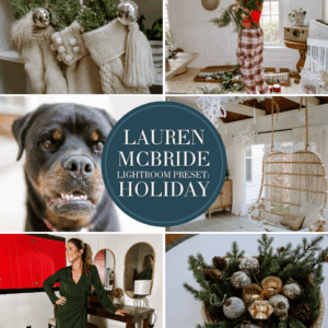 Lauren McBride Lightroom Preset: Holiday