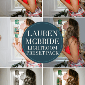 Lauren McBride Instagram: Lightroom Preset Pack