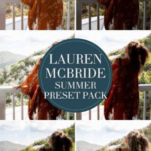 Lauren McBride Summer: Lightroom Preset Pack